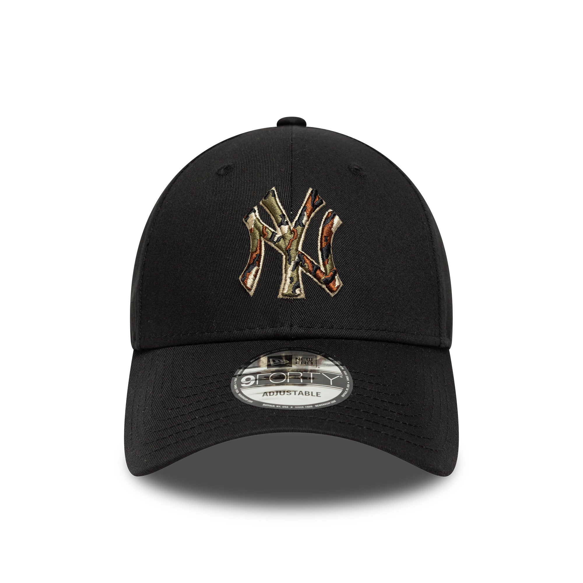 New York Yankees MLB Outline Camo Black 9FORTY Cap