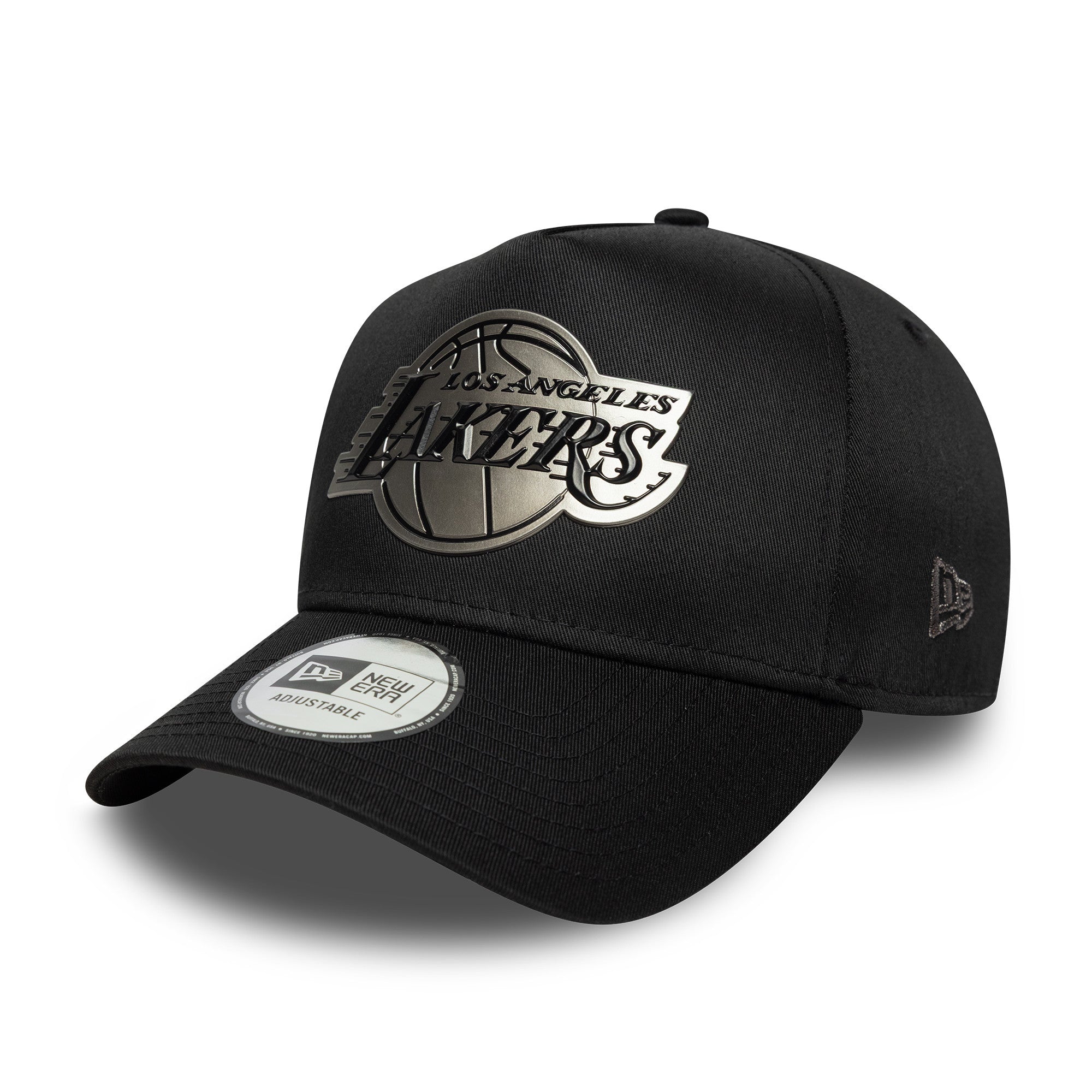 LA Lakers NBA Metallic Black 9FORTY E-Frame Cap