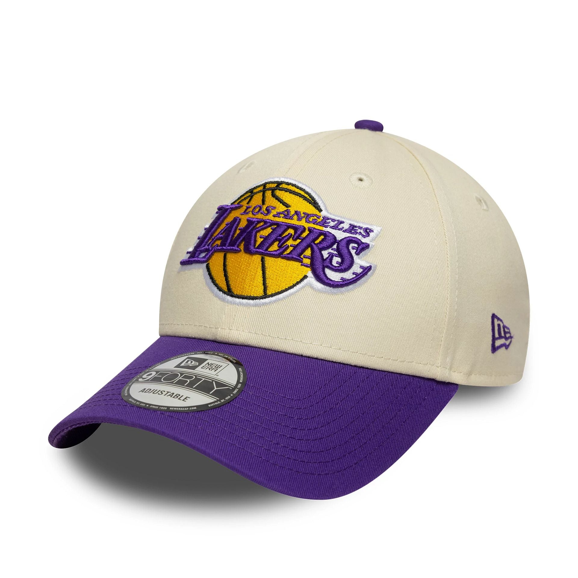 LA Lakers NBA Colour Block Cream 9FORTY Cap