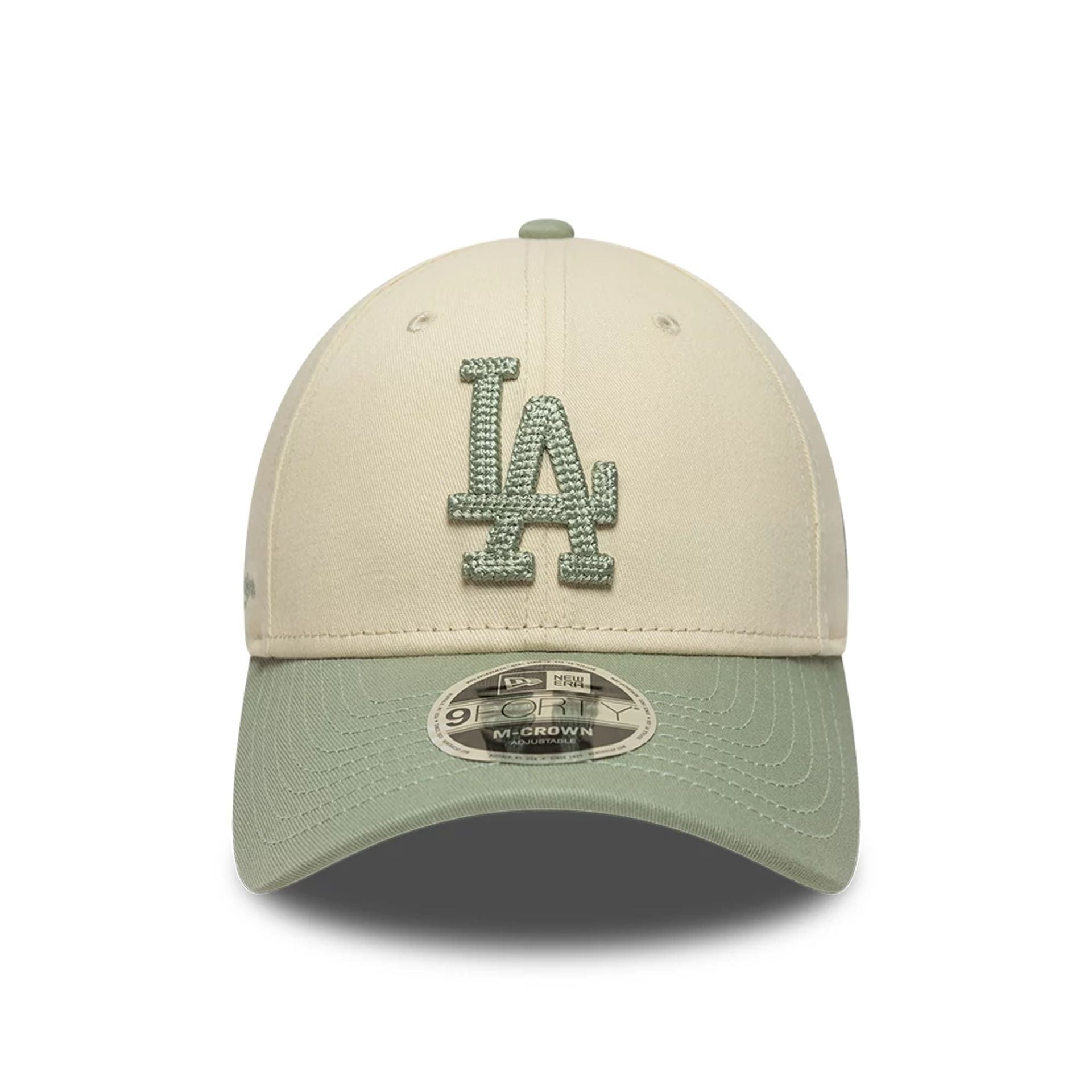 LA Dodgers MLB Side Script Cream 9FORTY M-Crown Adjustable Cap