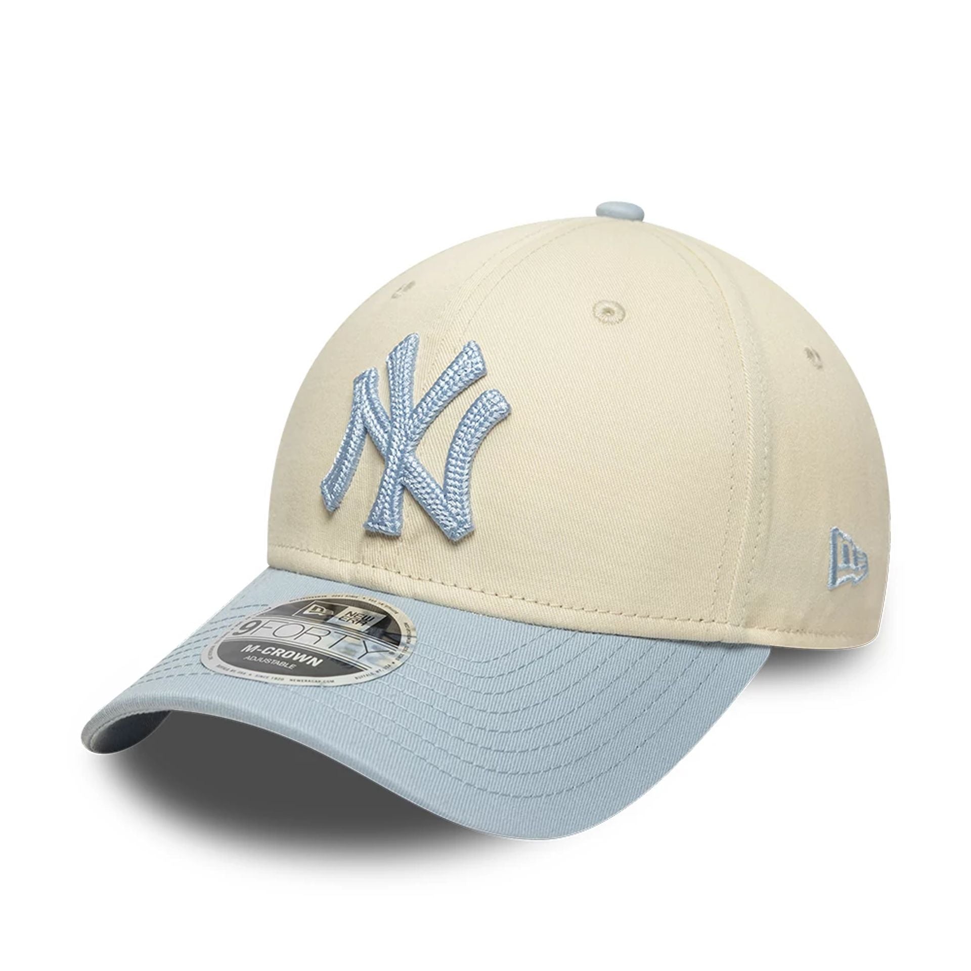 New York Yankees MLB Side Script Cream 9FORTY M-Crown Adjustable Cap
