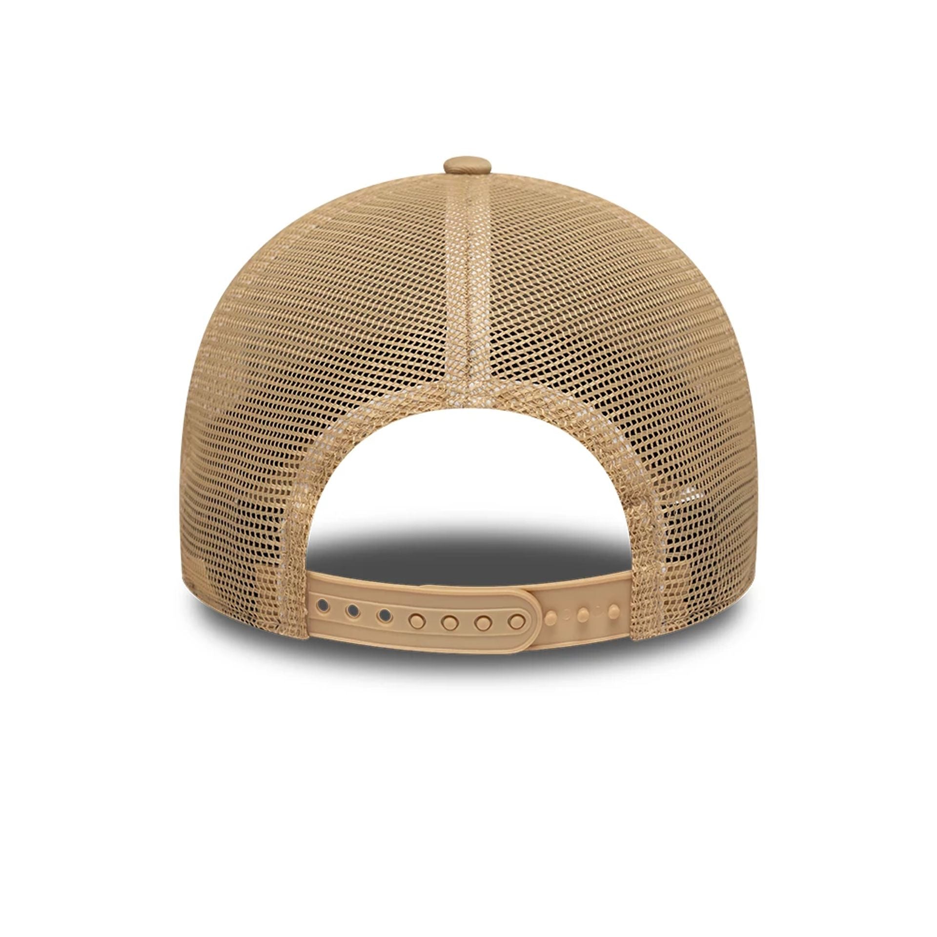 LA Lakers NBA Beige 9FORTY M-Crown A-Frame Trucker Adjustable Cap