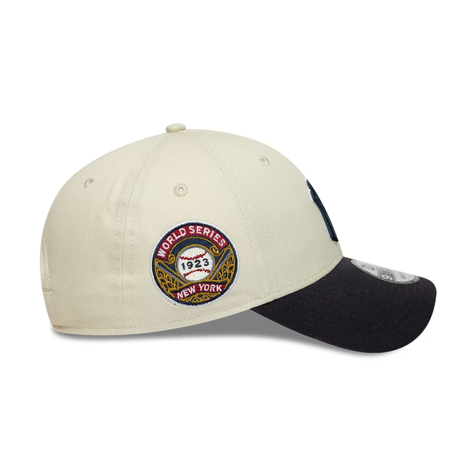 New York Yankees MLB World Series Patch Cream 9FORTY Adjustable Cap