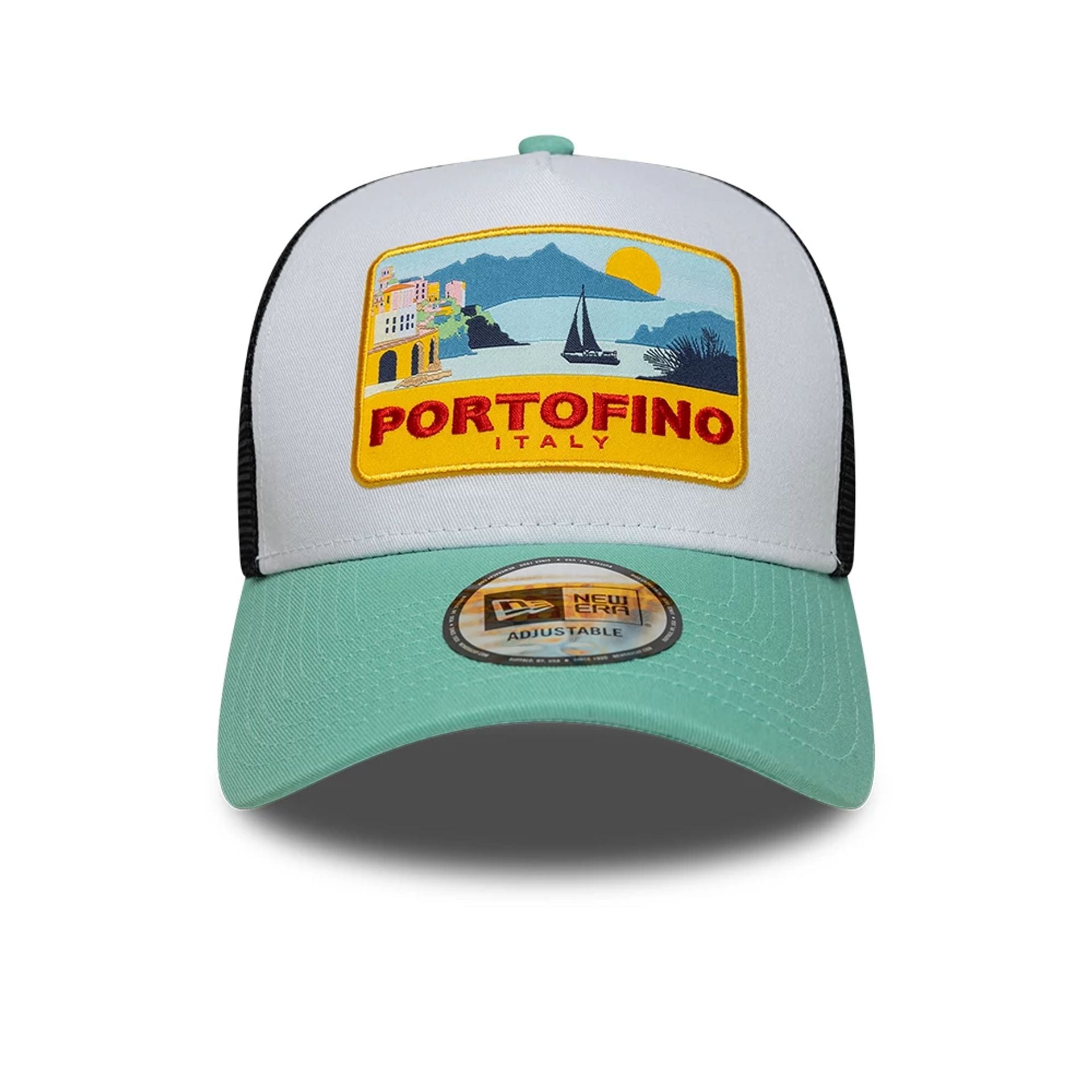 New Era Location Pastel Green 9FORTY A-Frame Trucker Adjustable Cap