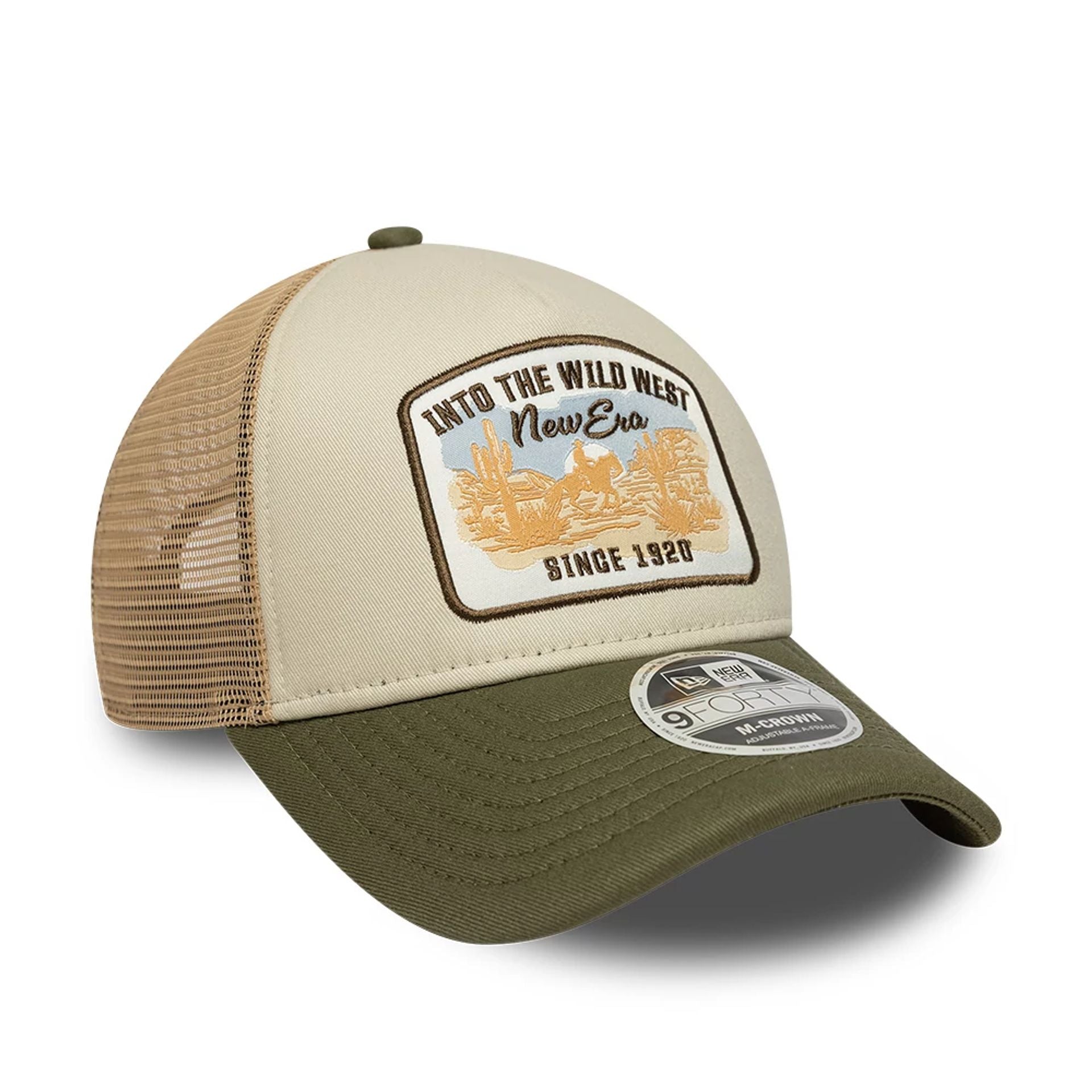 New Era Dark Green 9FORTY M-Crown A-Frame Trucker Adjustable Cap
