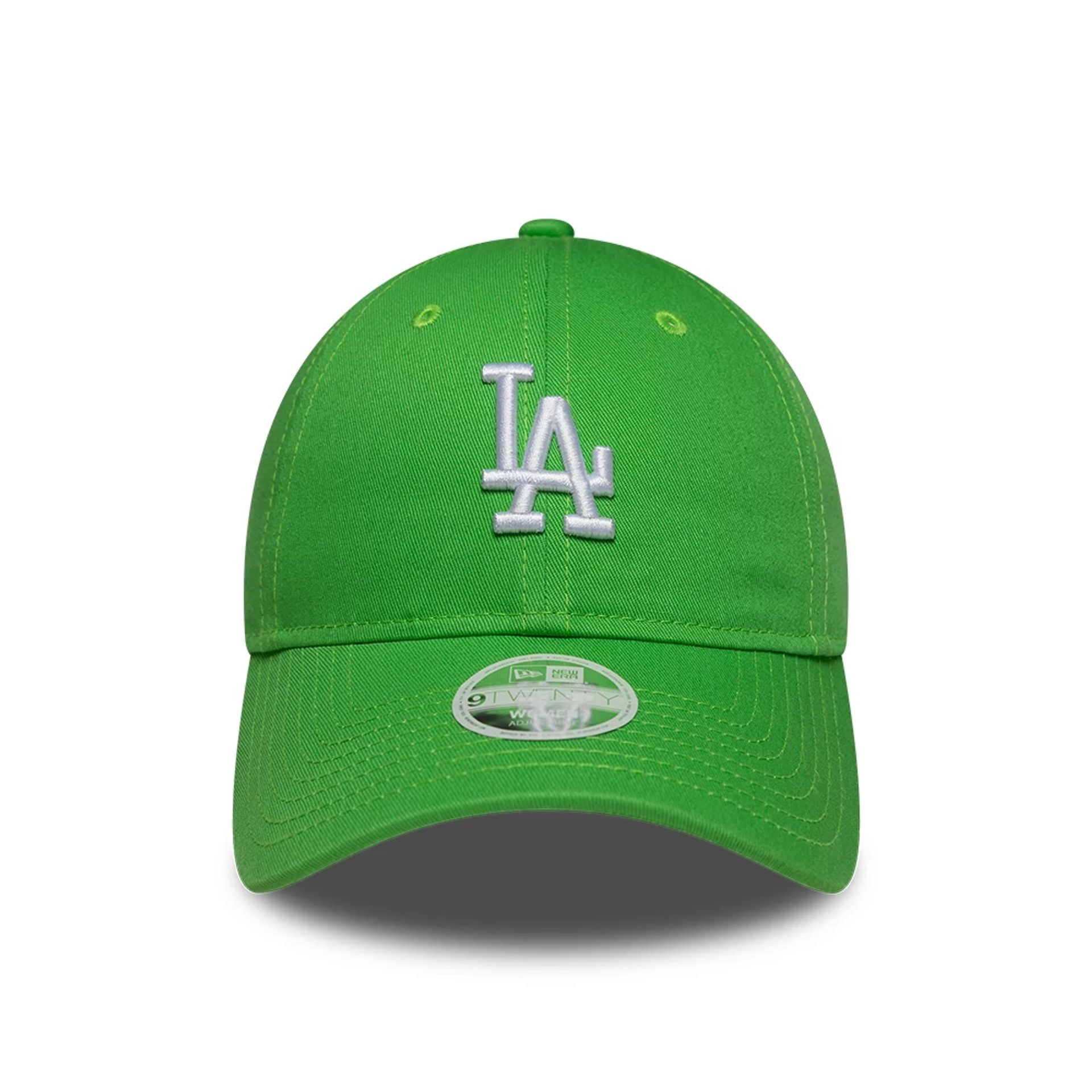 LA Dodgers Womens MLB League Essential Open Green 9TWENTY Adjustable Cap