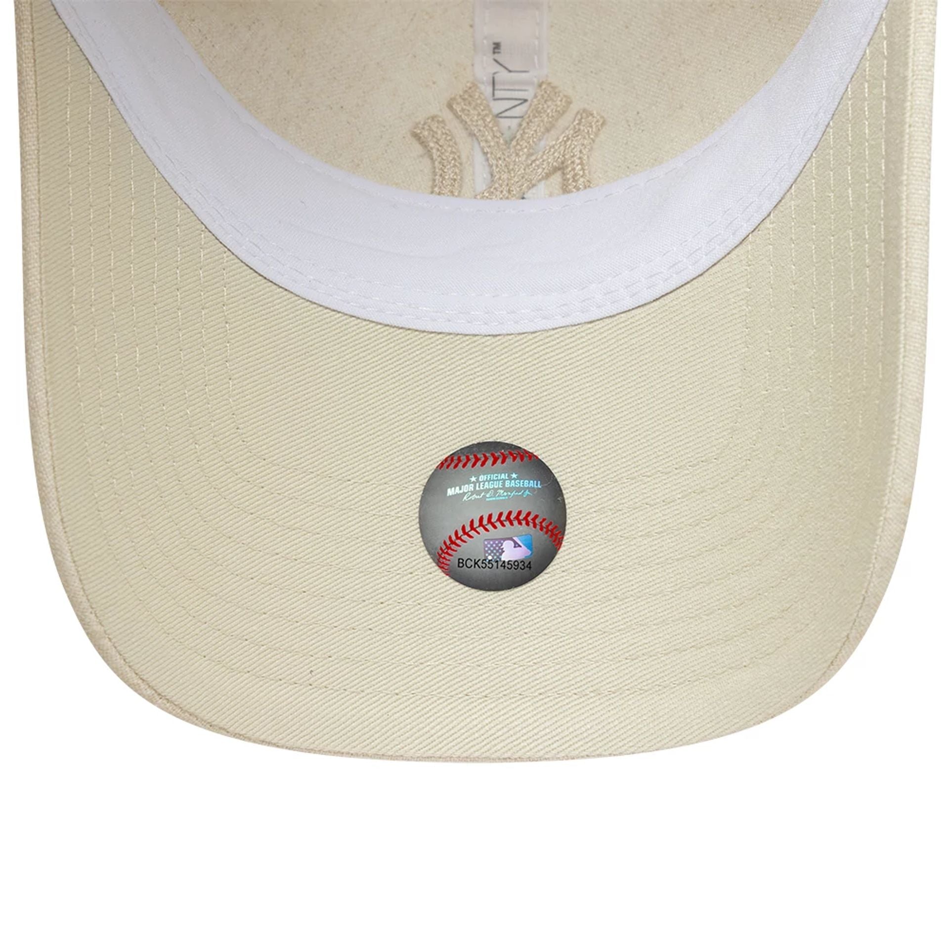 New York Yankees Womens MLB Linen Light Beige 9TWENTY Adjustable Cap