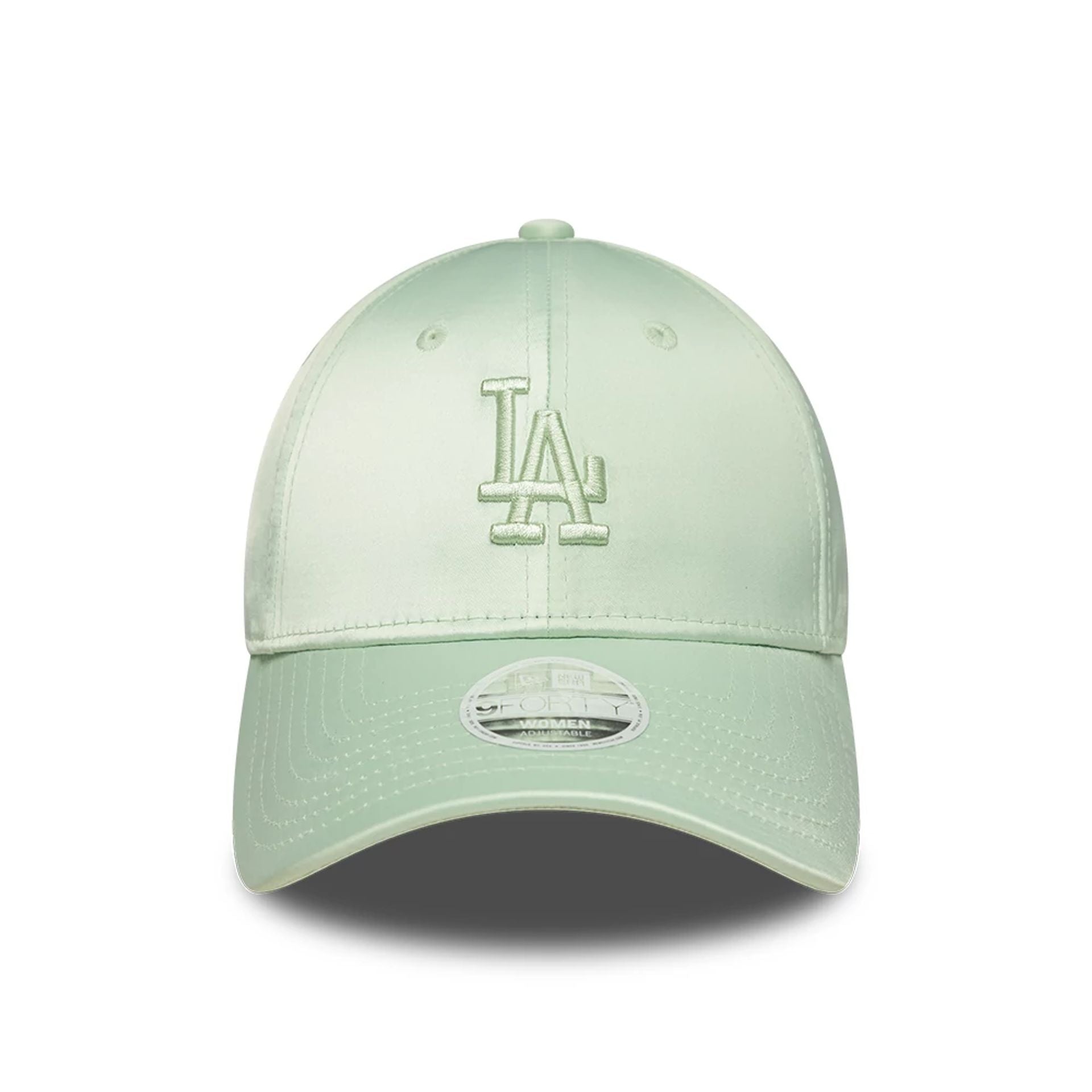 LA Dodgers Womens MLB Satin Bow Back Pastel Green 9FORTY Adjustable Cap