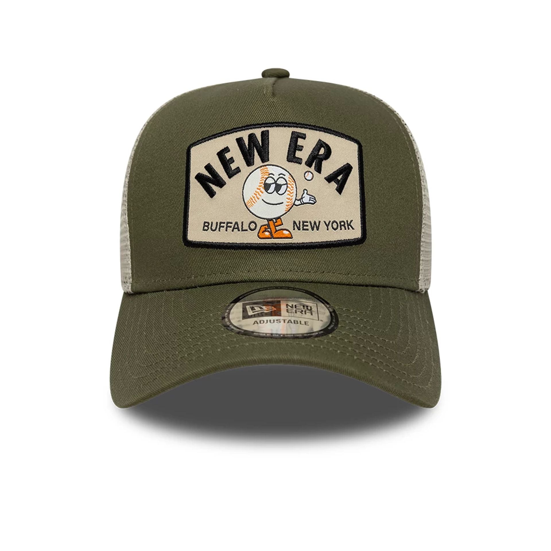 New Era Summer Patch Green 9FORTY A-Frame Trucker Adjustable Cap