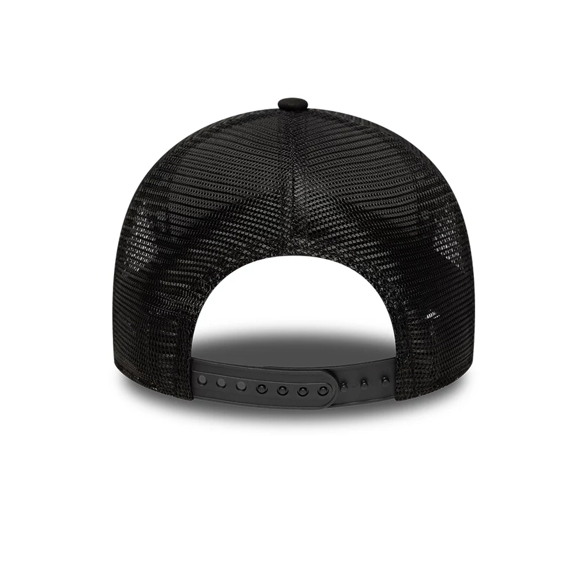 Chicago Bulls NBA Black 9FORTY M-Crown A-Frame Trucker Adjustable Cap