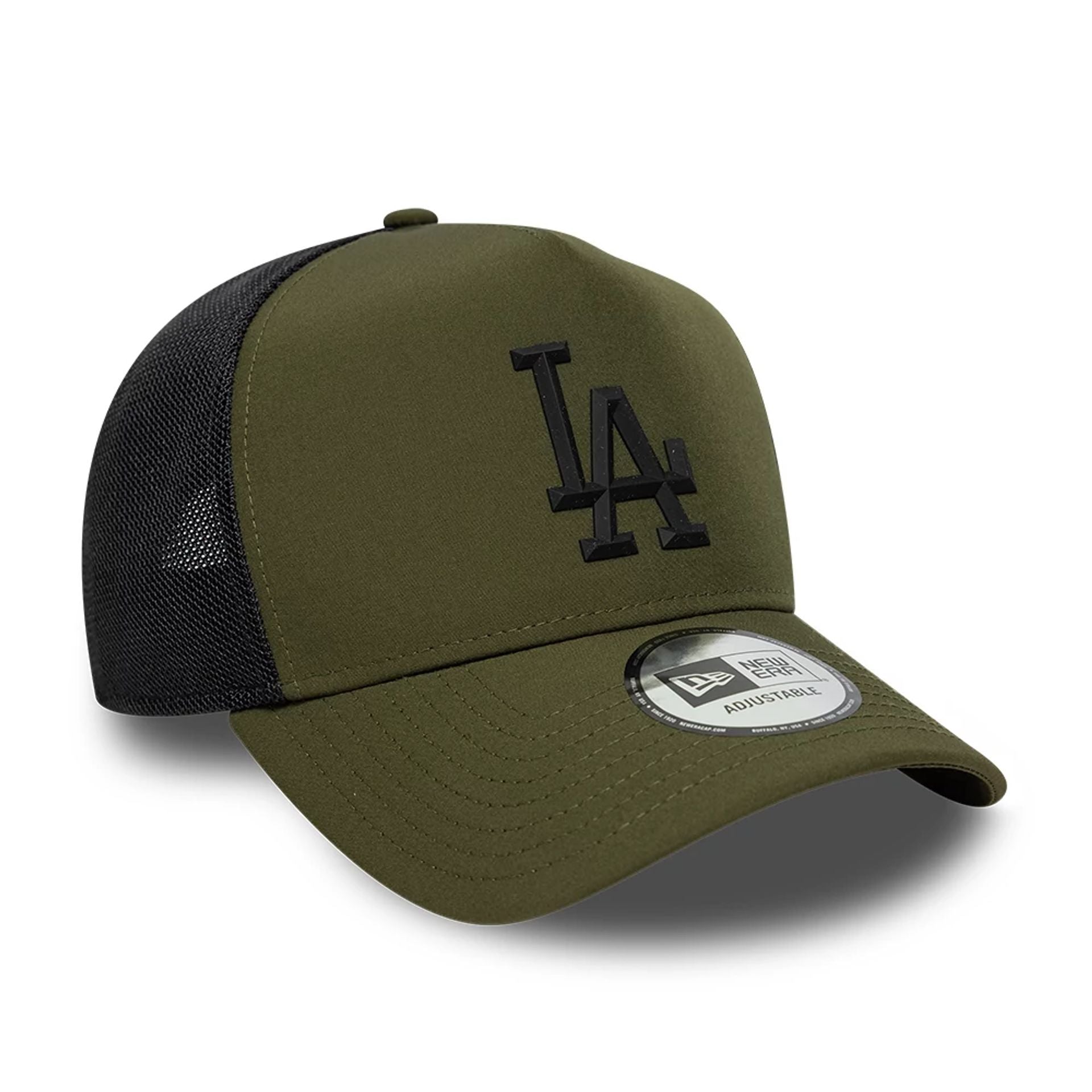 LA Dodgers MLB Sport Dark Green 9FORTY A-Frame Trucker Adjustable Cap
