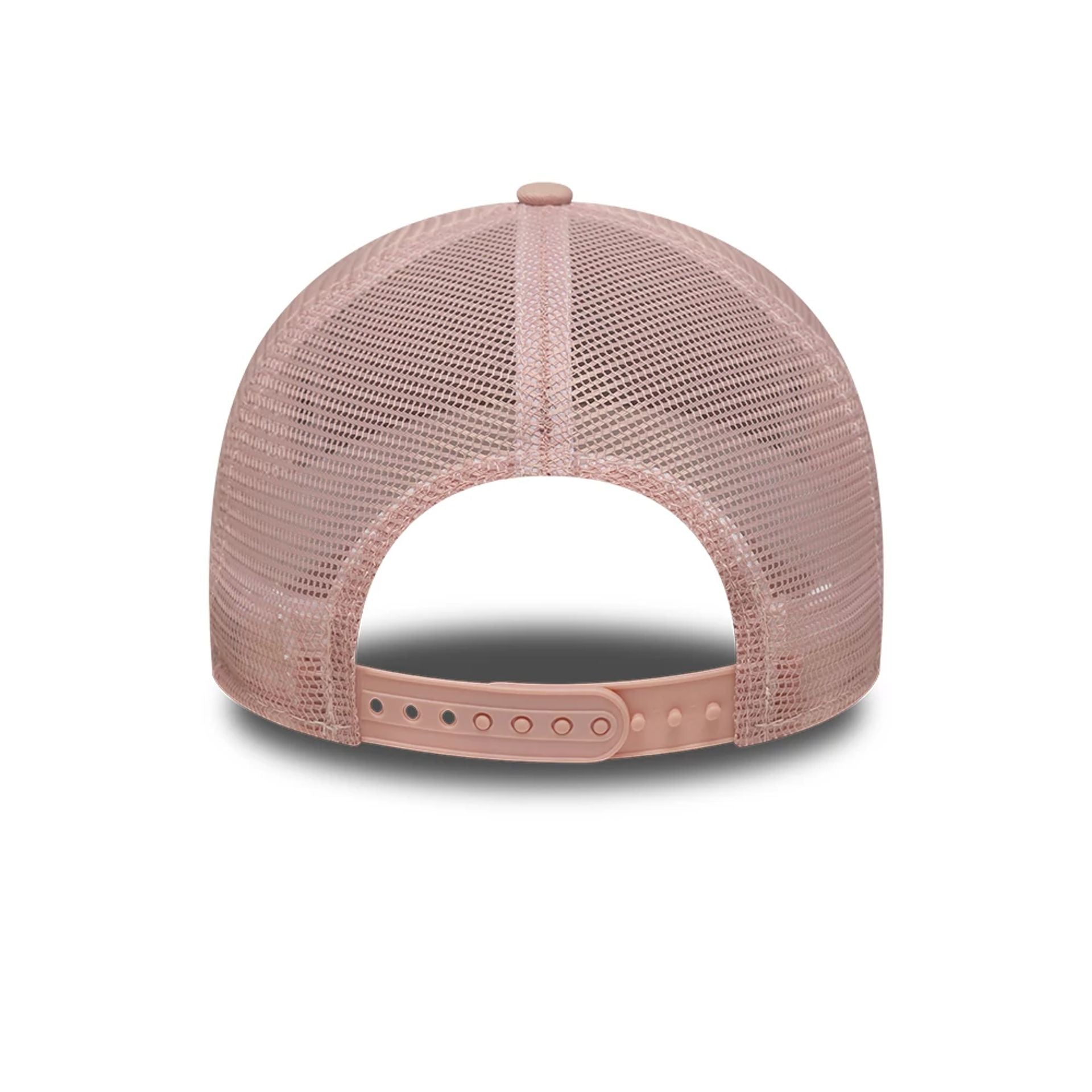 New York Yankees MLB Outline Pastel Pink 9FORTY E-Frame Trucker Adjustable Cap