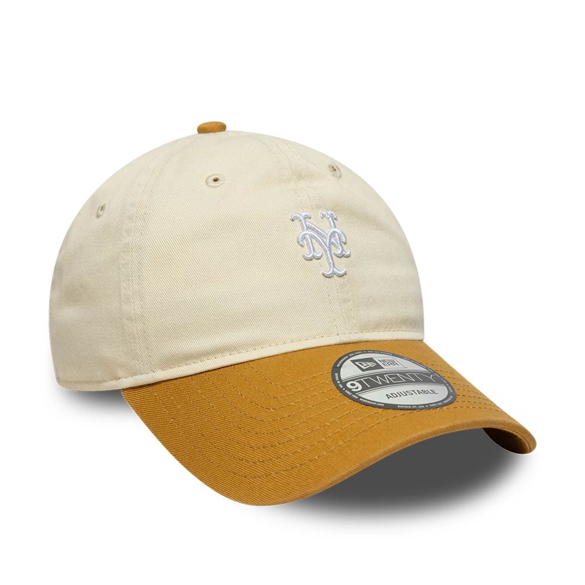New York Mets MLB Washed Contrast Cream 9TWENTY Adjustable Cap