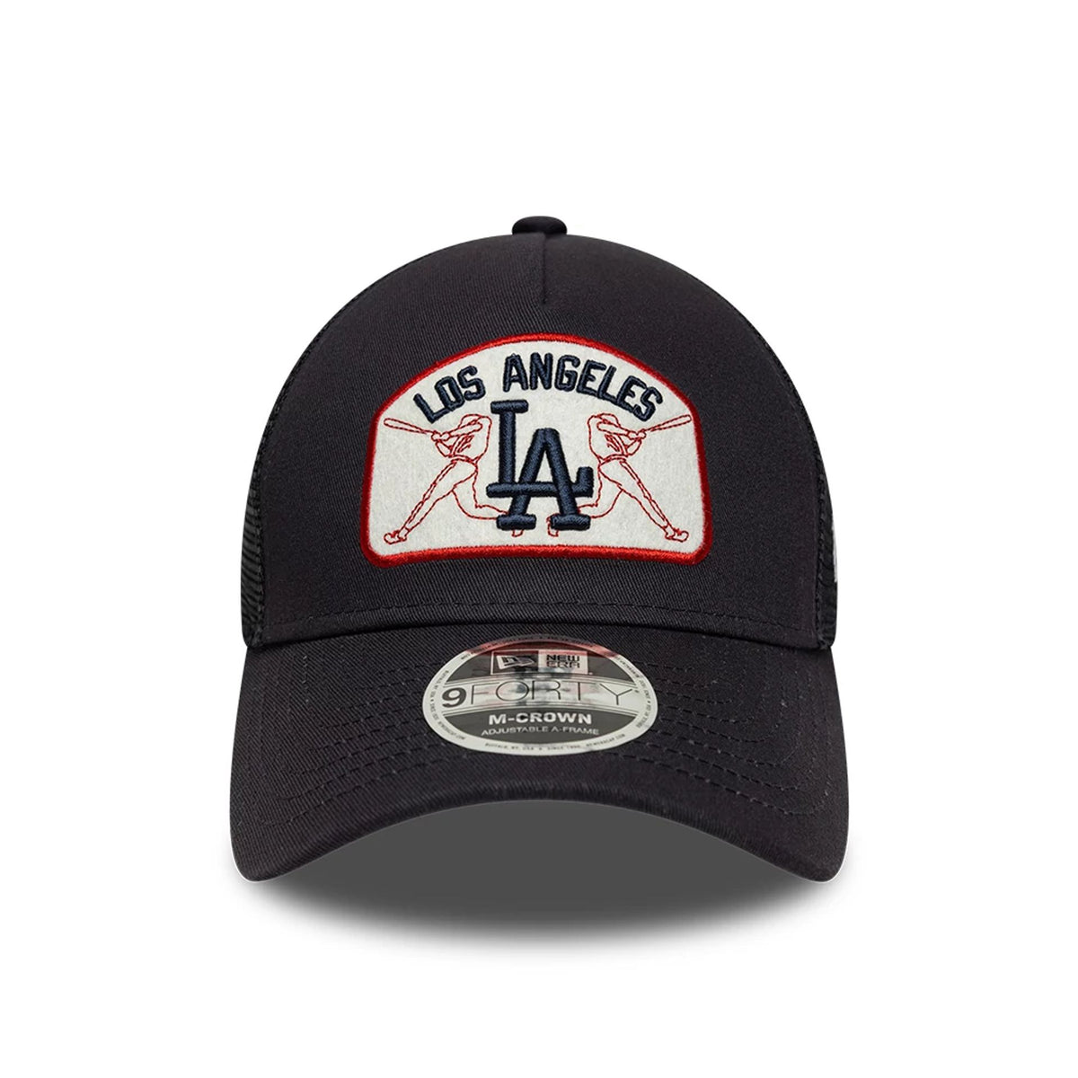LA Dodgers MLB Patch Navy 9FORTY M-Crown A-Frame Trucker Adjustable Ca