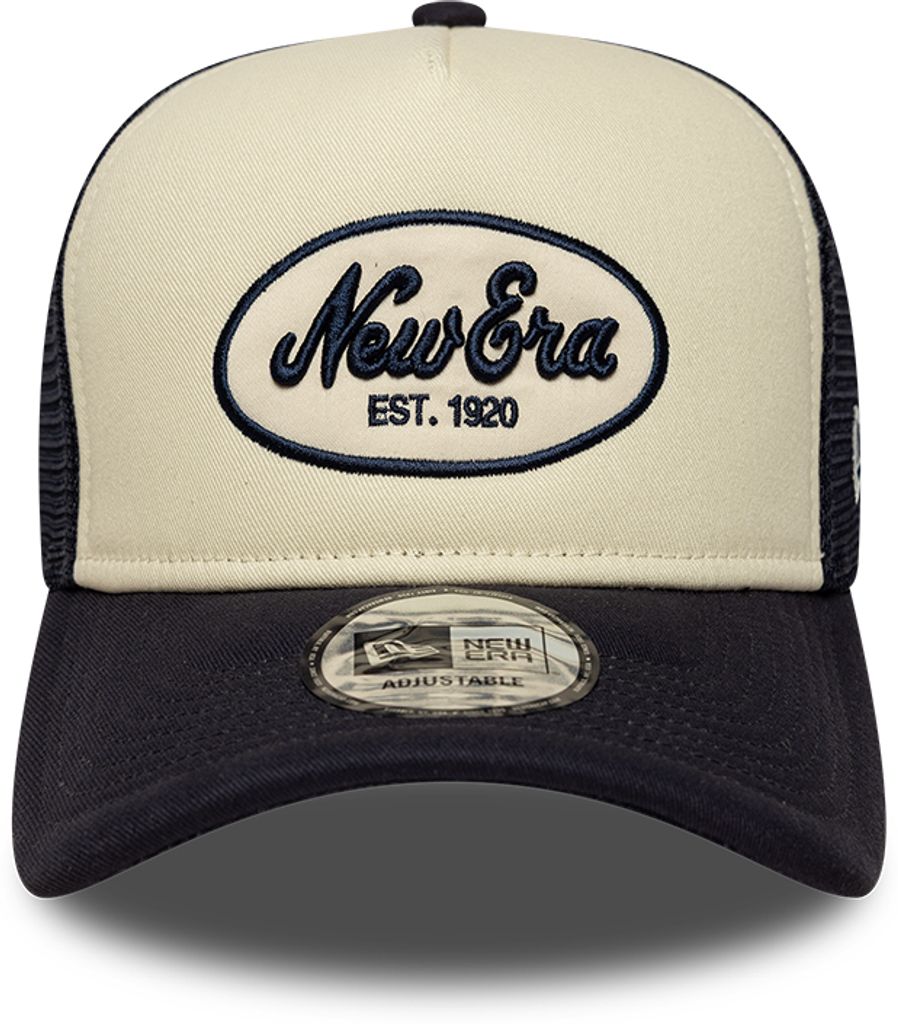 Trucker New Era Branded Beige Men Cap