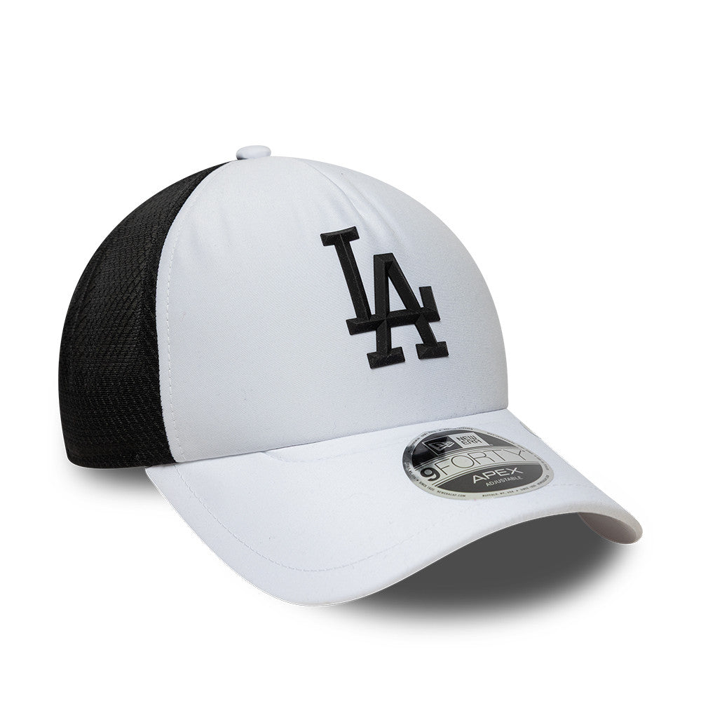 LA Dodgers MLB Sporty White 9FORTY Apex Adjustable Cap