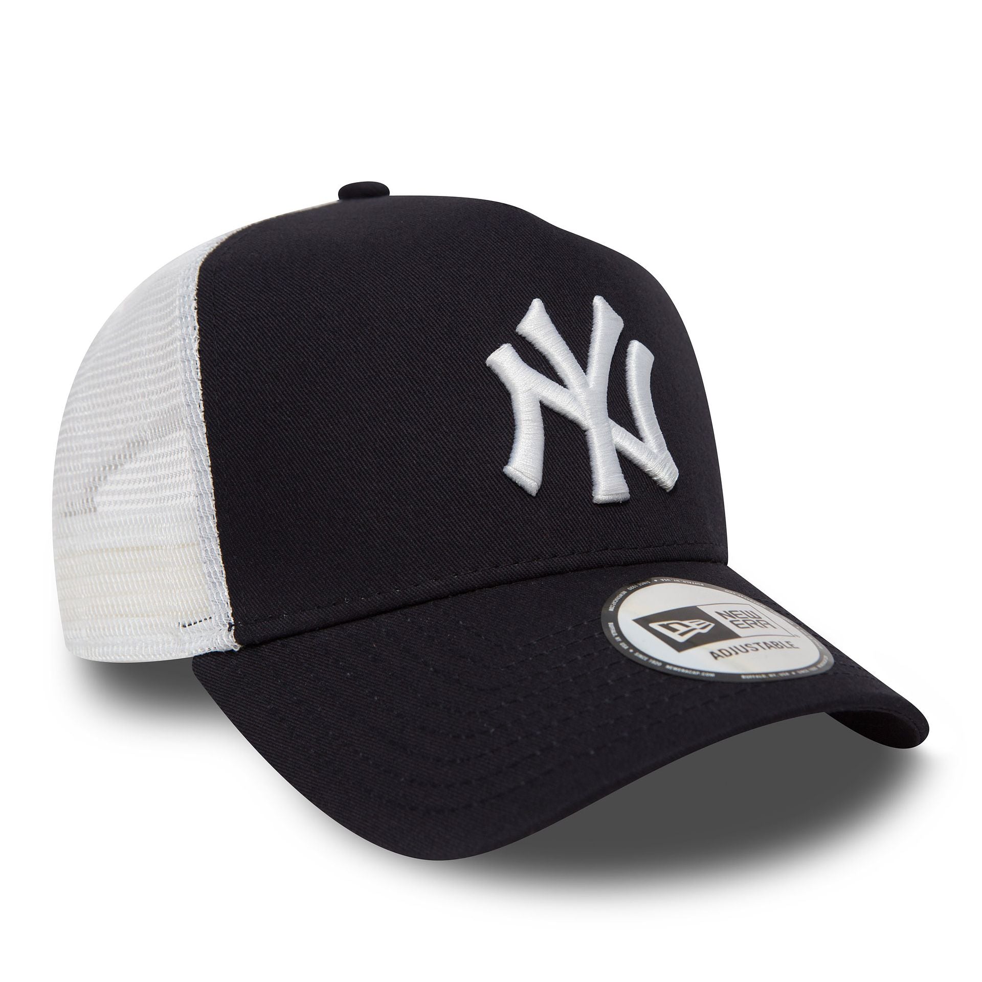 Official New Era New York Yankees Navy A-Frame Trucker Cap