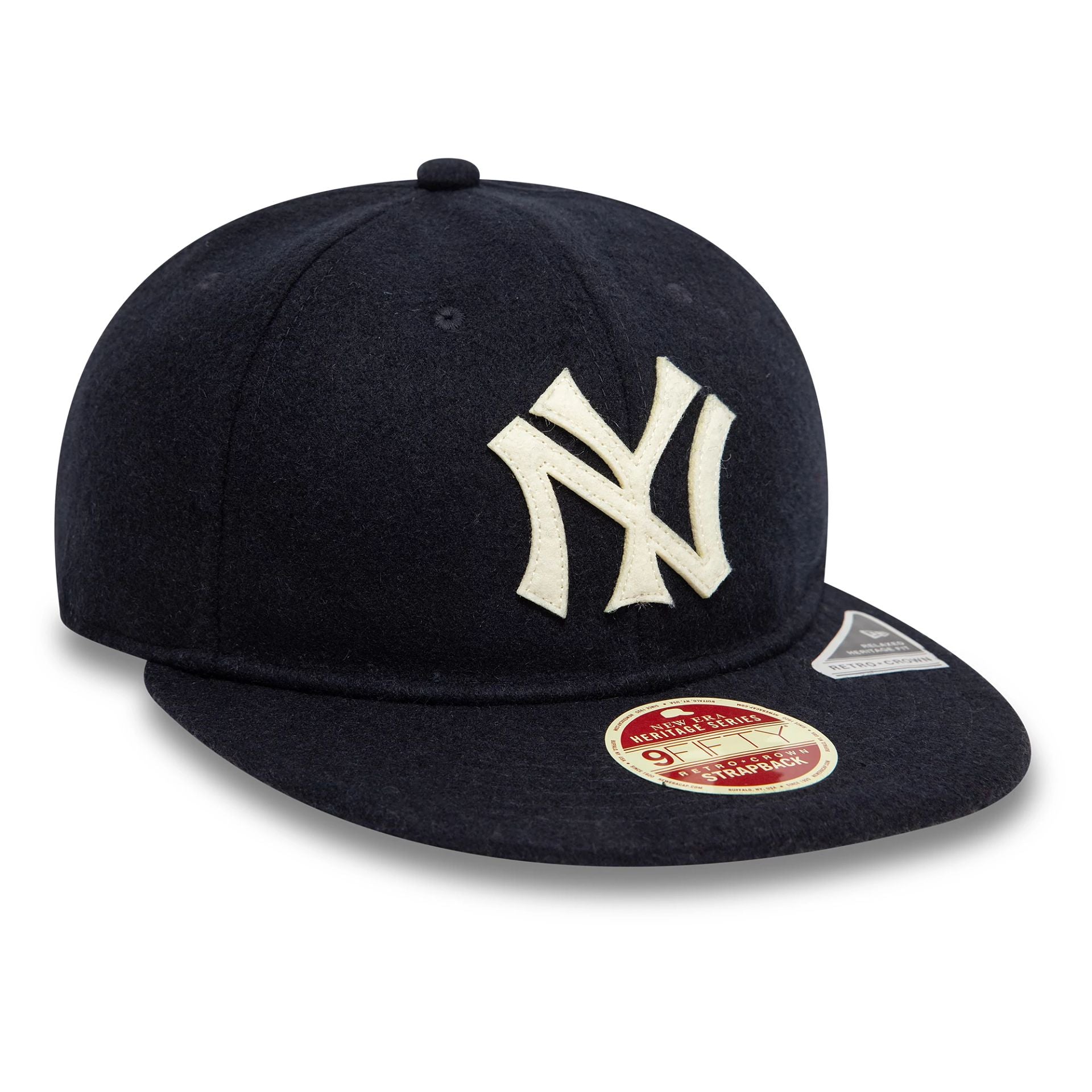 New York Yankees Heritage Series Navy Retro Crown 9FIFTY Strapback Cap