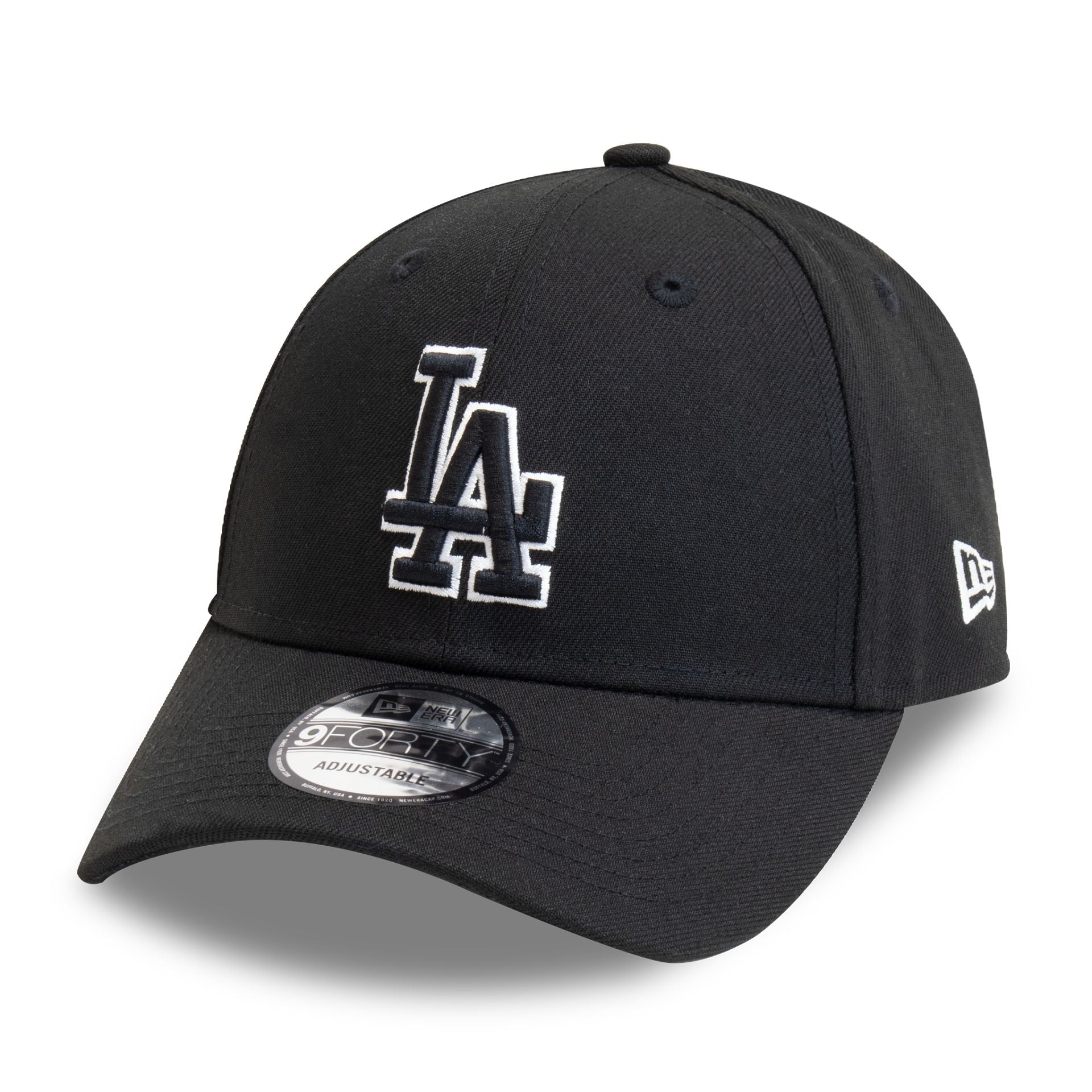 LA Dodgers Pop Outline Black 9FORTY Cap