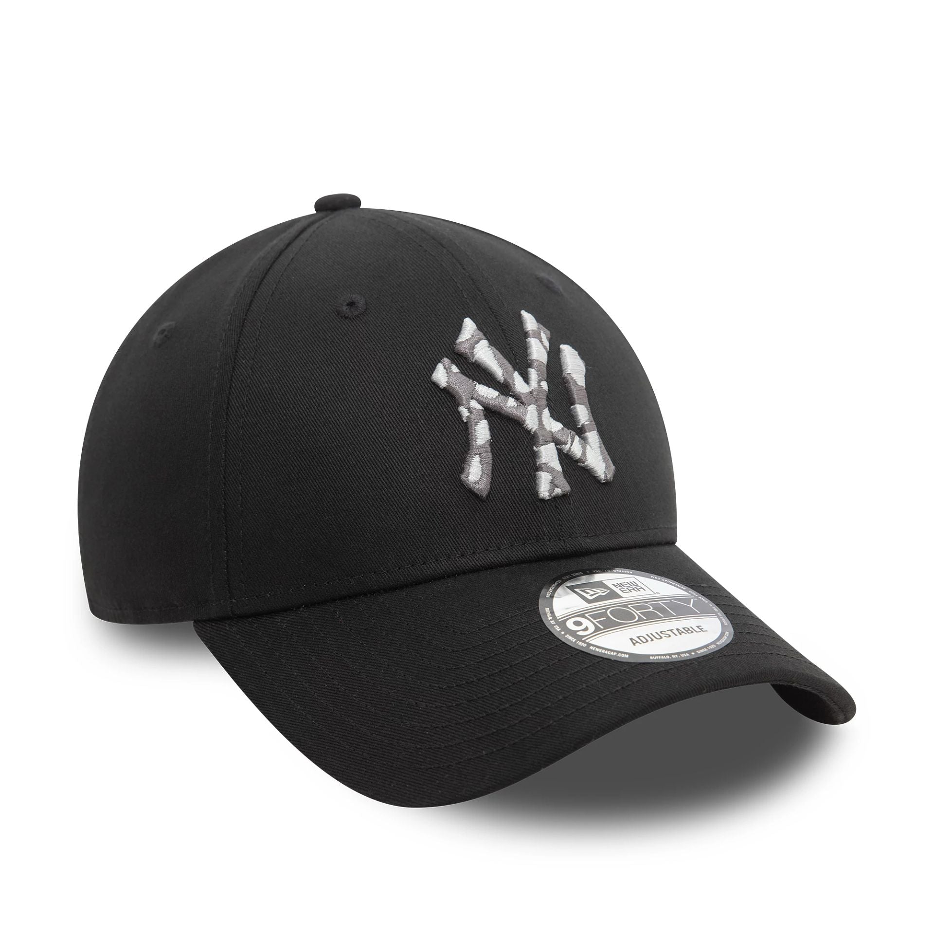 New York Yankees Seasonal Infill Black 9FORTY Adjustable Cap