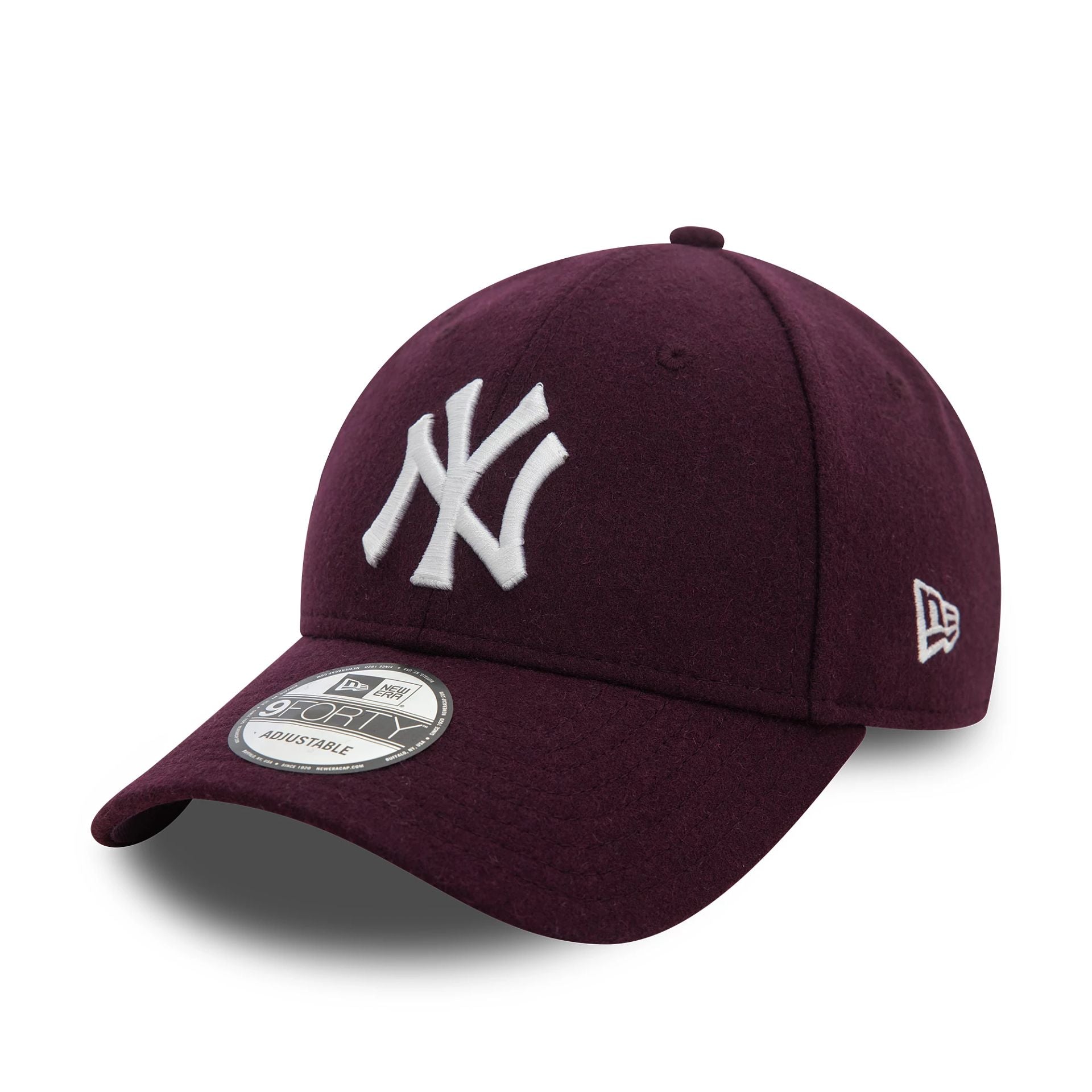 New York Yankees Melton Wool Purple 9FORTY Adjustable Cap