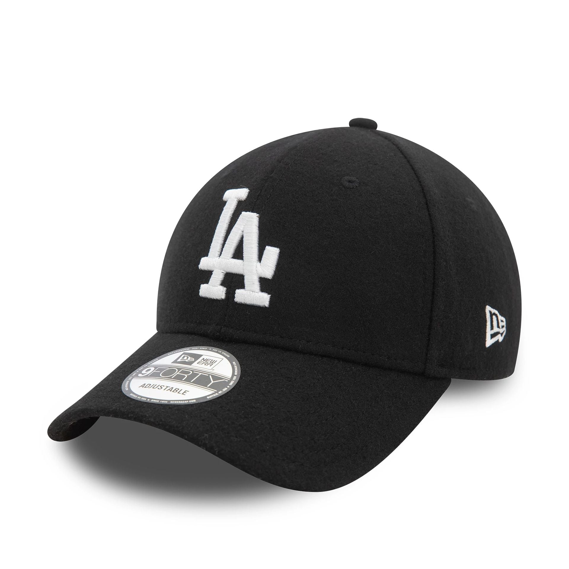 LA Dodgers Melton Wool Black 9FORTY Adjustable Cap