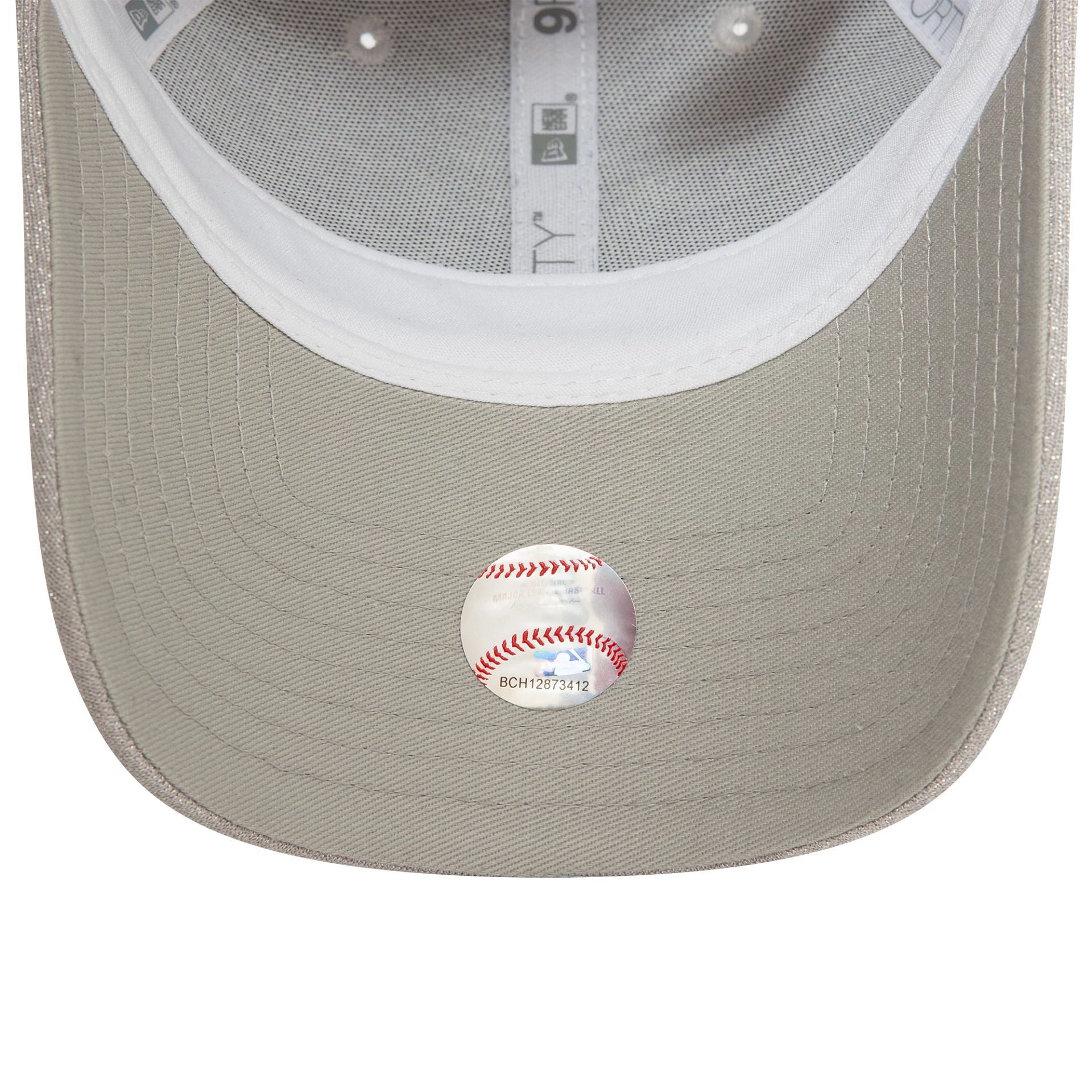 New York Yankees Womens Glitter Silver 9FORTY Adjustable Cap