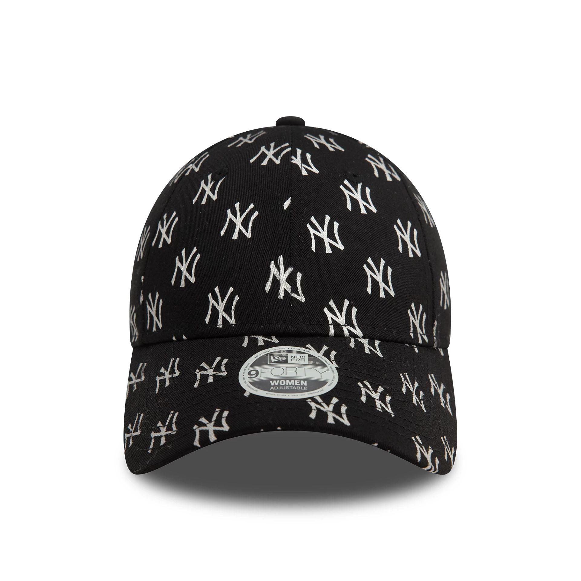 New York Yankees Womens Metallic Mono Black 9FORTY Adjustable Cap