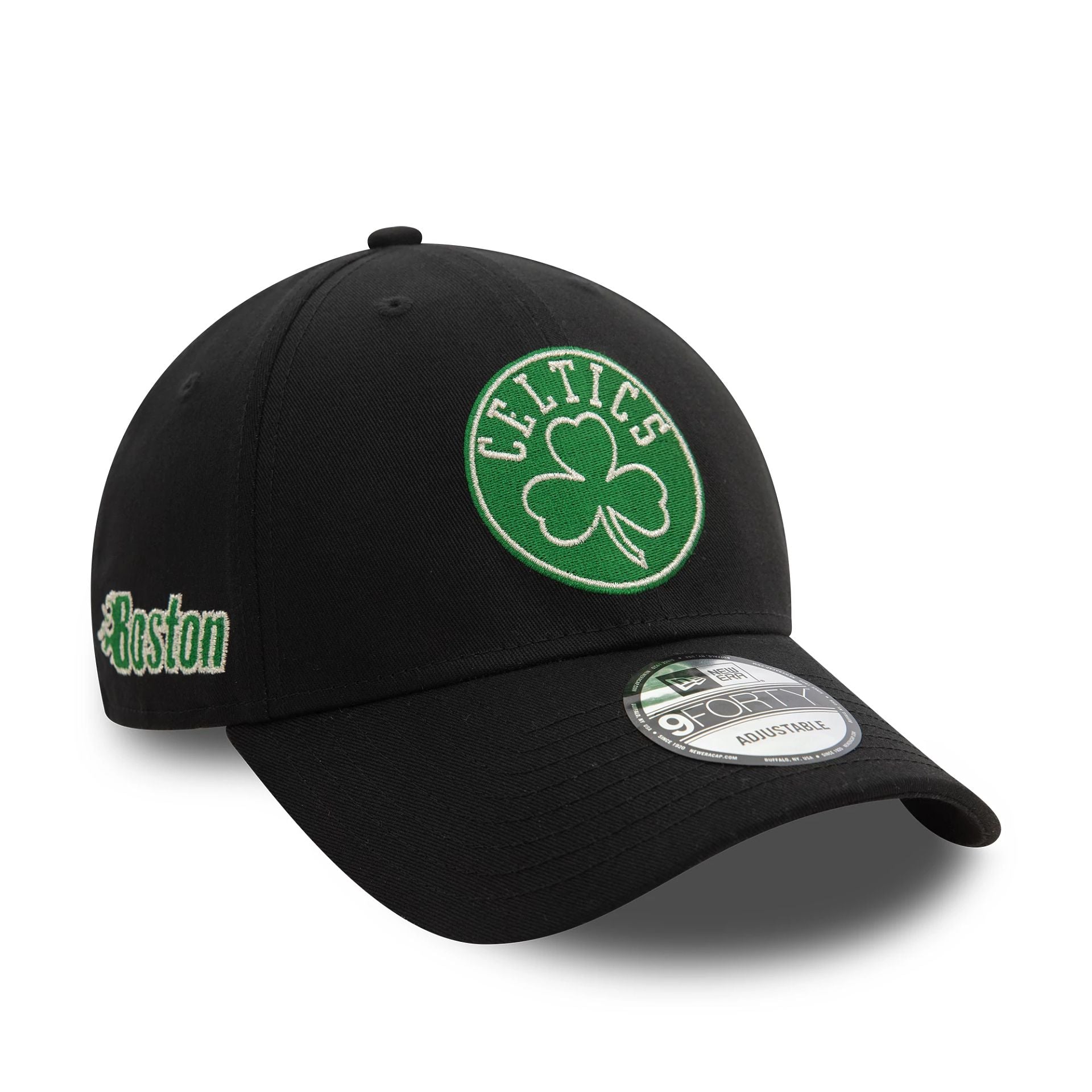 Boston Celtics NBA Metallic Black 9FORTY Adjustable Cap