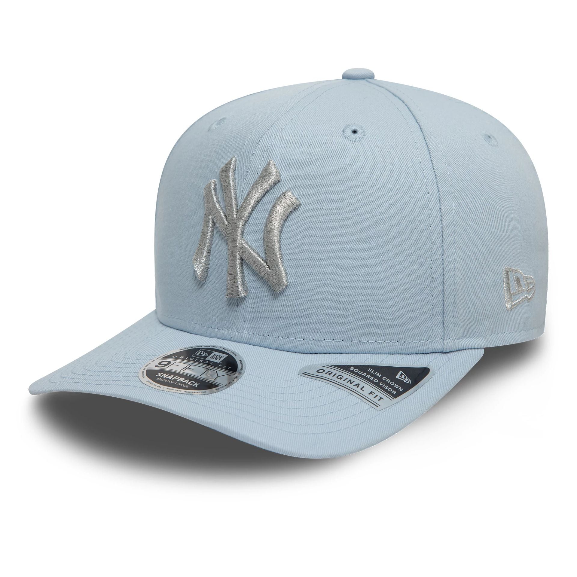 New York Yankees Metallic Pastel Blue 9FIFTY Original Fit Snapback Adjustable Cap