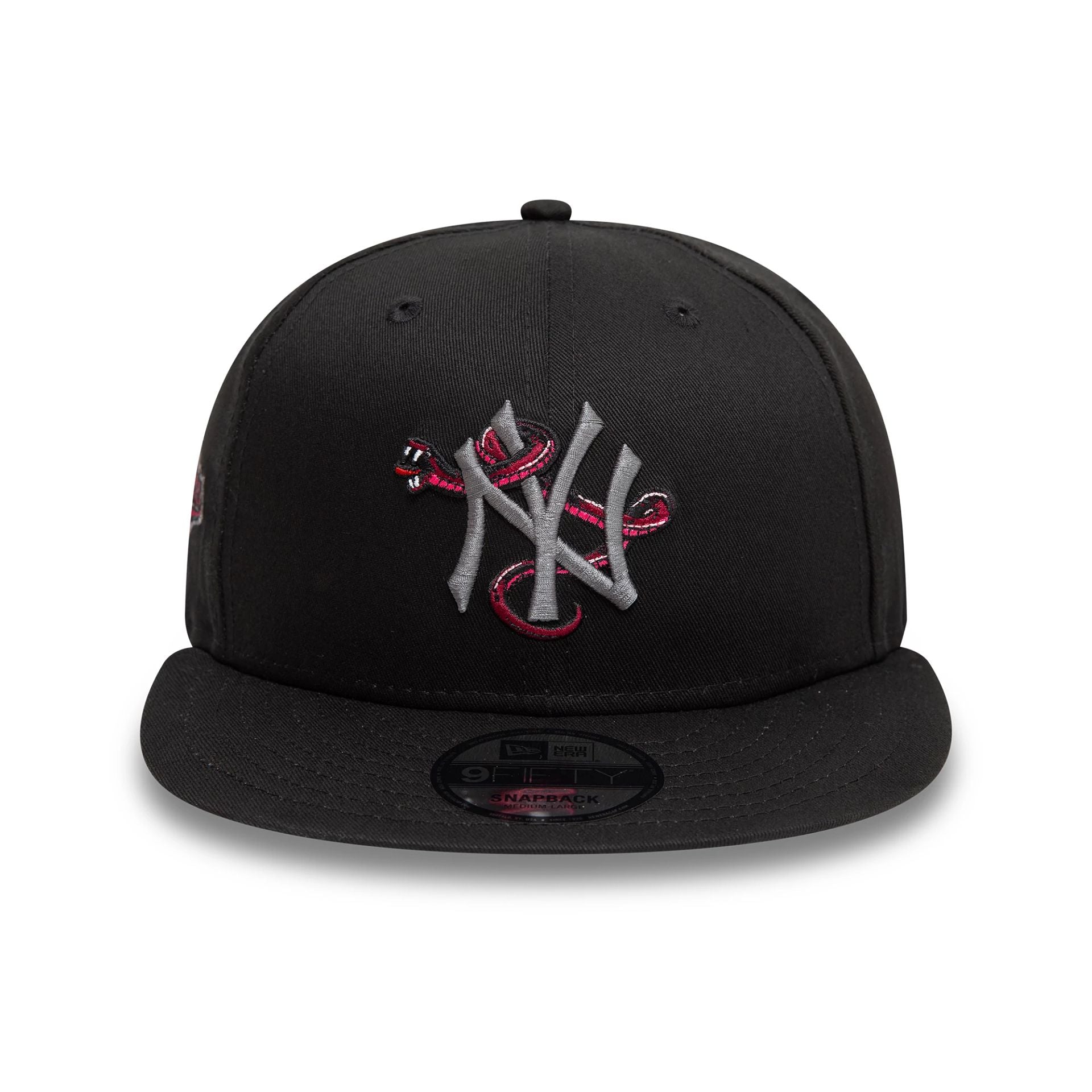 New York Yankees MLB Icon Black 9FIFTY Snapback Adjustable Cap