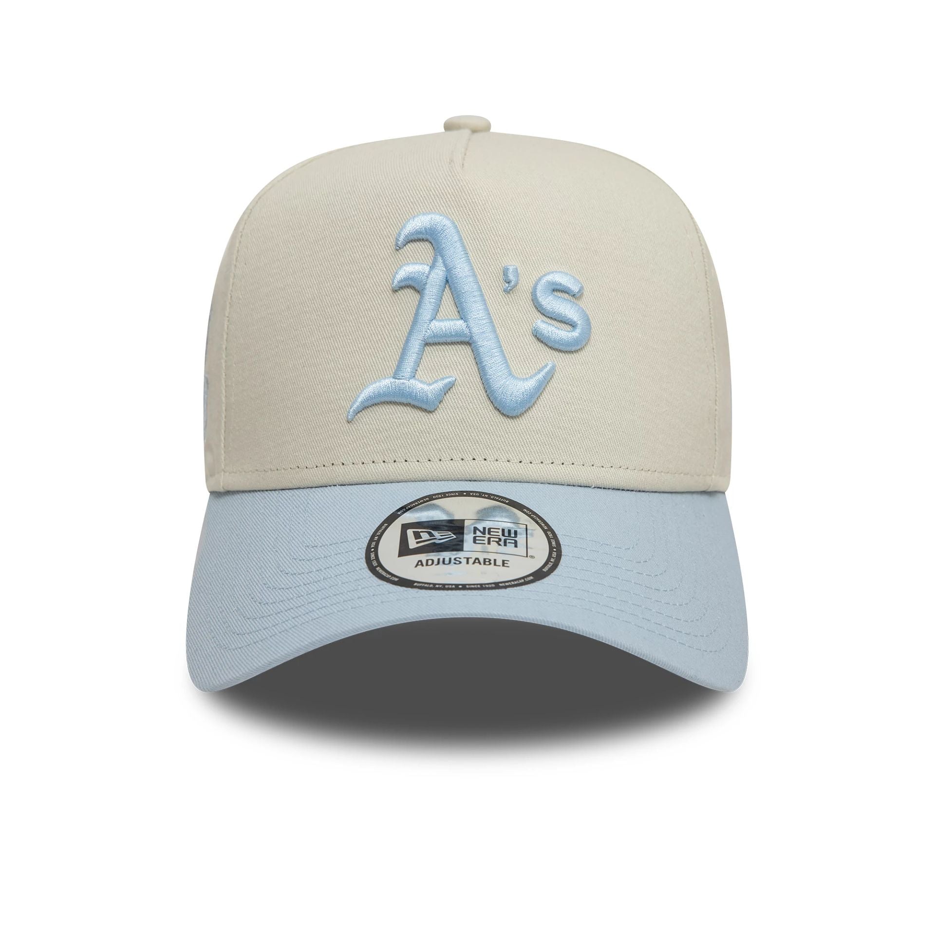 Oakland Athletics World Series Patch Cream 9FORTY A-Frame Adjustable Cap