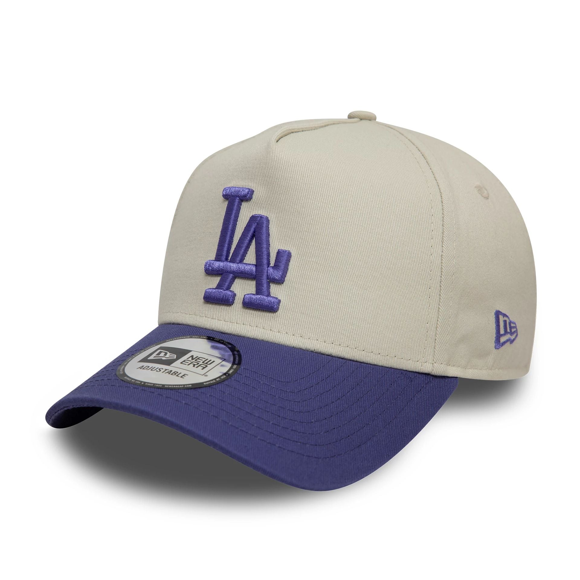 LA Dodgers World Series Patch Cream 9FORTY A-Frame Adjustable Cap