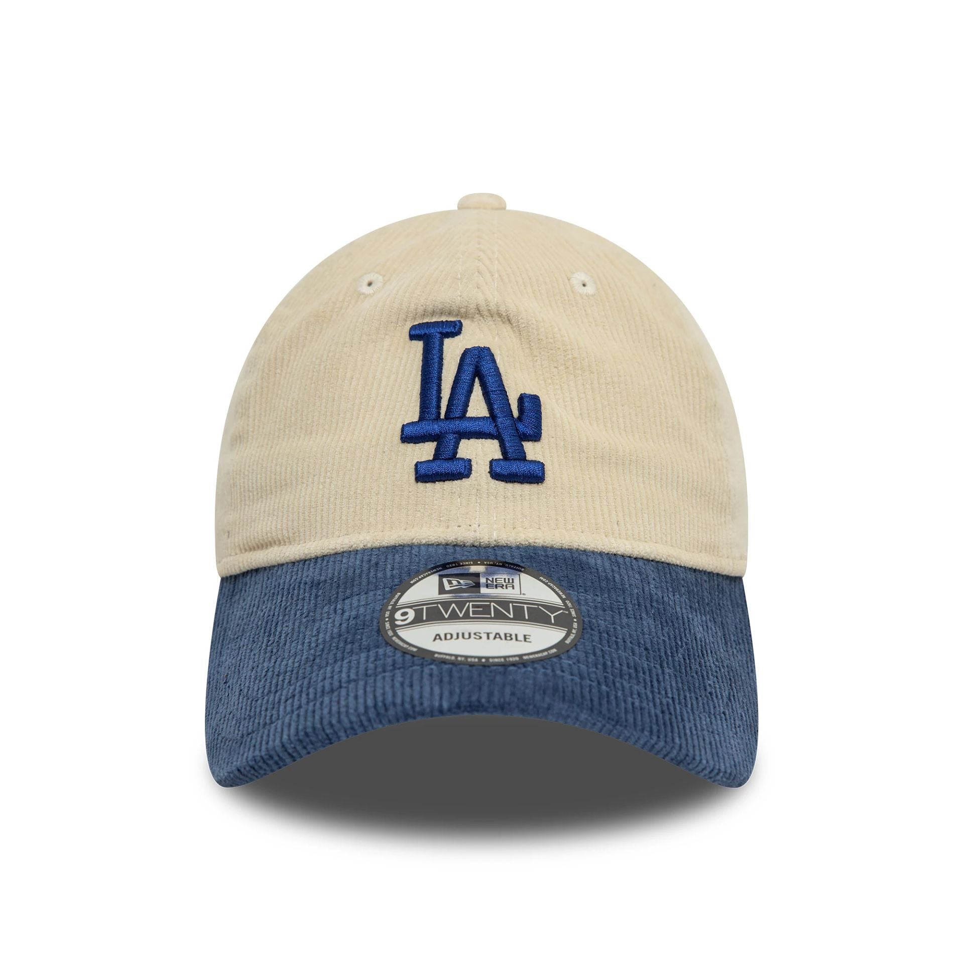 LA Dodgers Block Cord Cream 9TWENTY Adjustable Cap