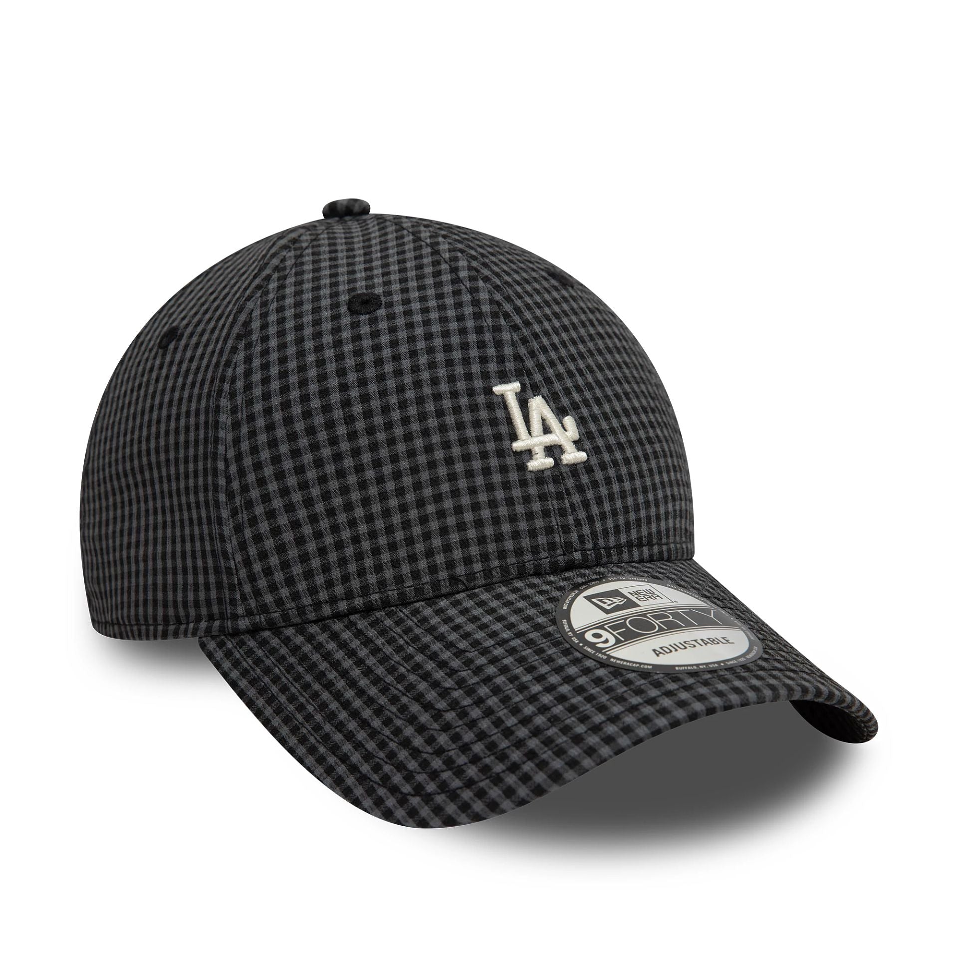 LA Dodgers Seersucker Black 9FORTY Adjustable Cap