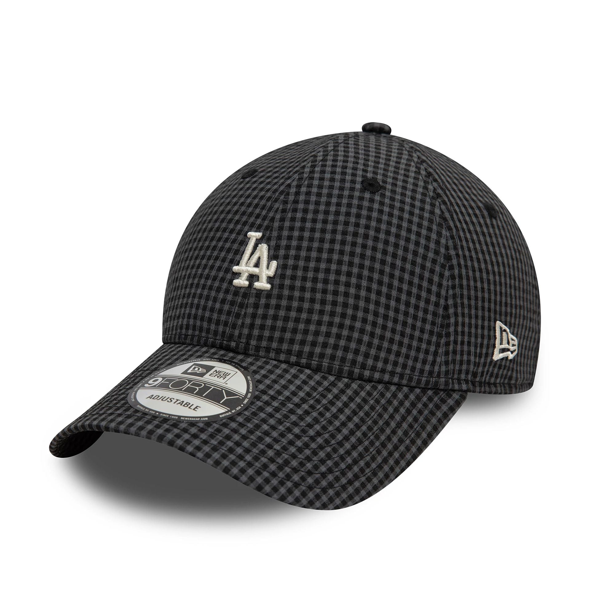 LA Dodgers Seersucker Black 9FORTY Adjustable Cap