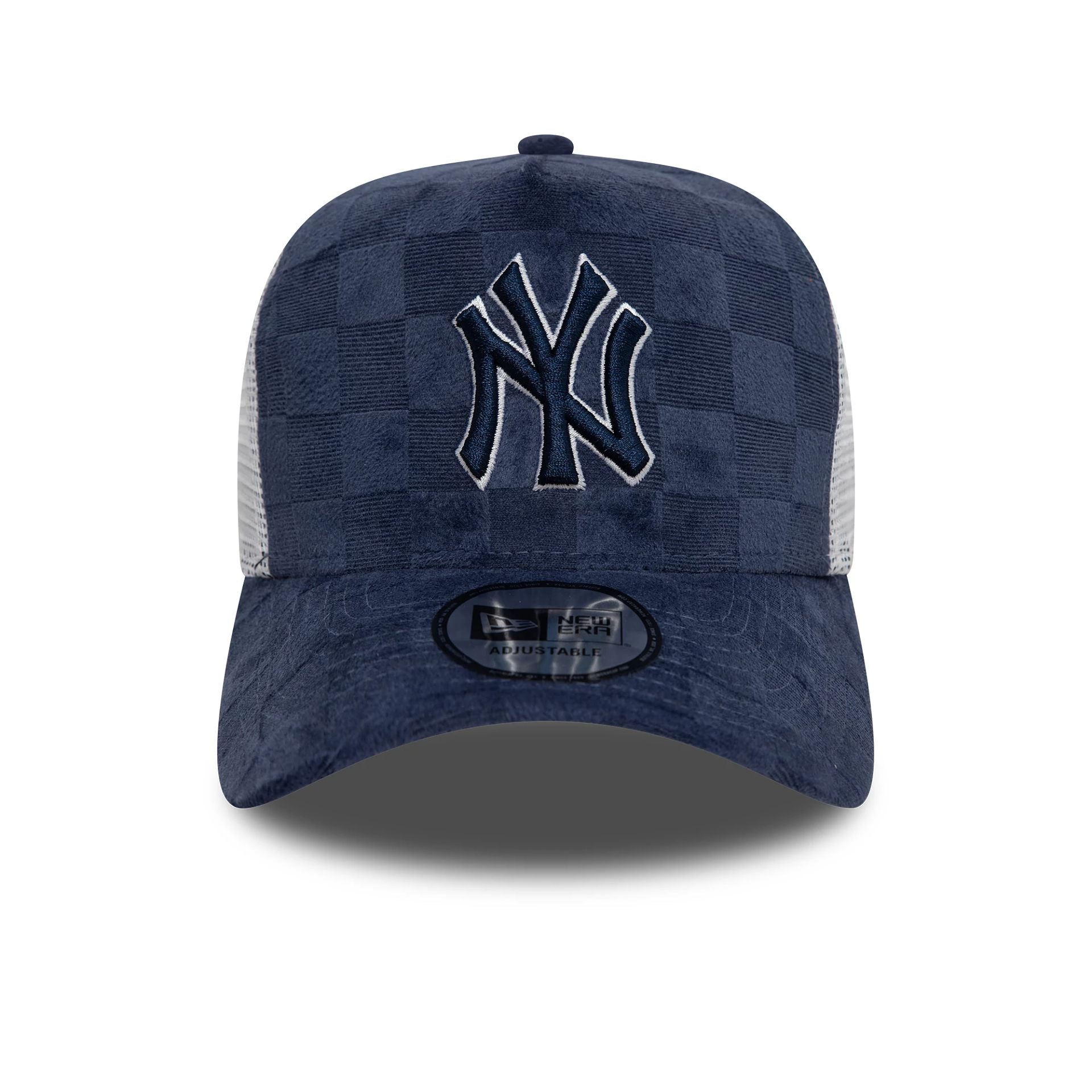 Tonal Check New York Yankees 9FORTY A-Frame Trucker Cap