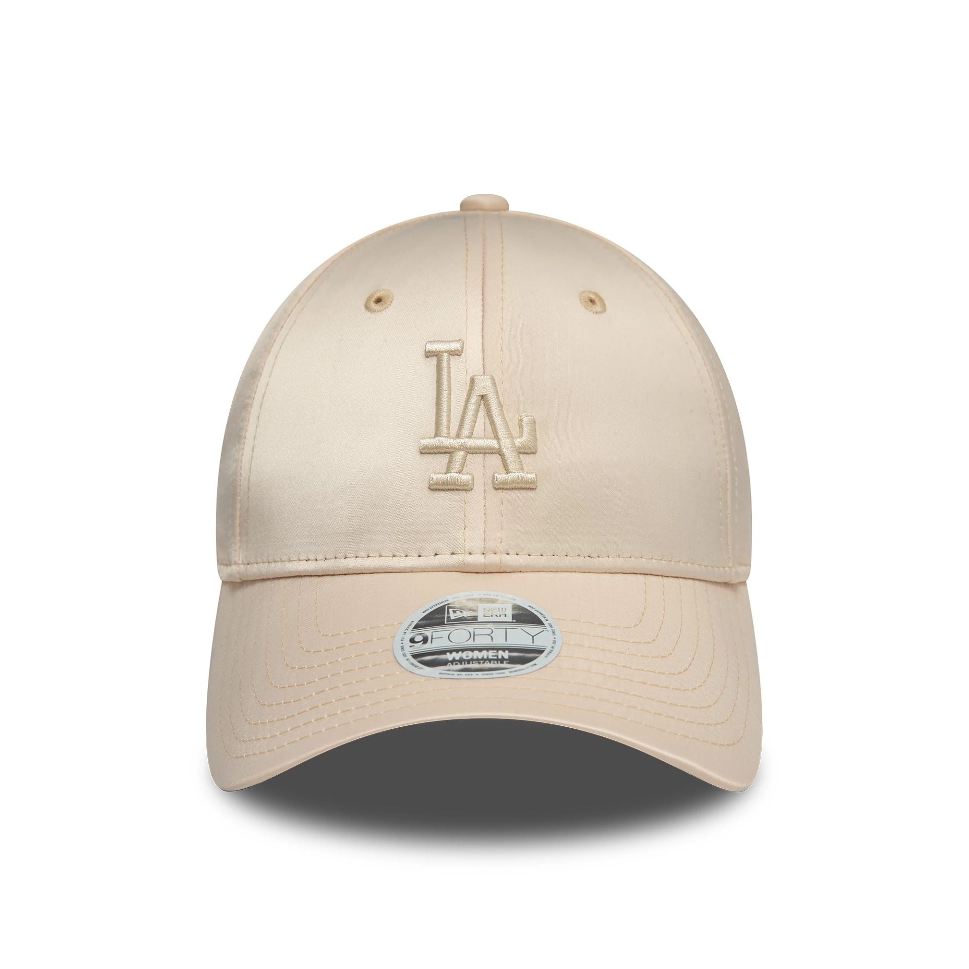 LA Dodgers Womens Satin Cream 9FORTY Adjustable Cap