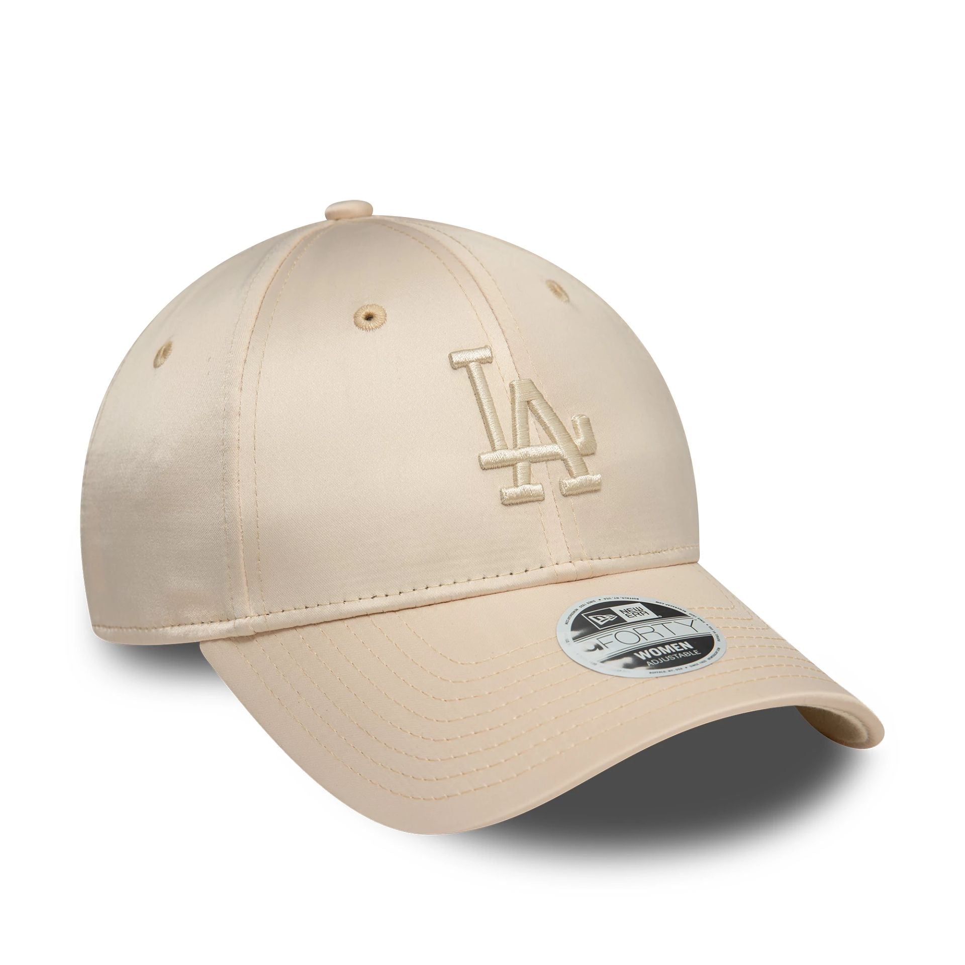 LA Dodgers Womens Satin Cream 9FORTY Adjustable Cap