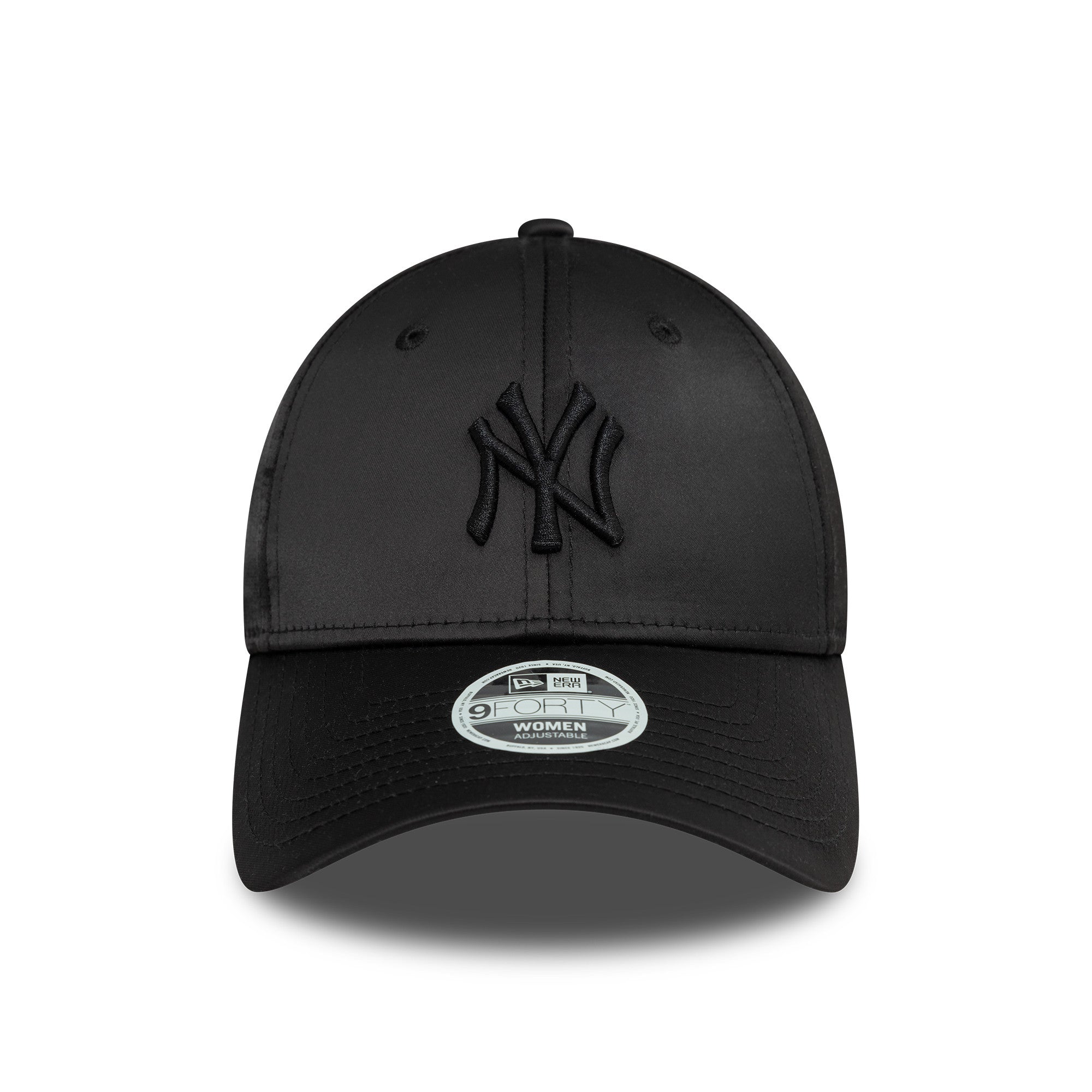 New York Yankees Womens Satin Black 9FORTY Adjustable Cap