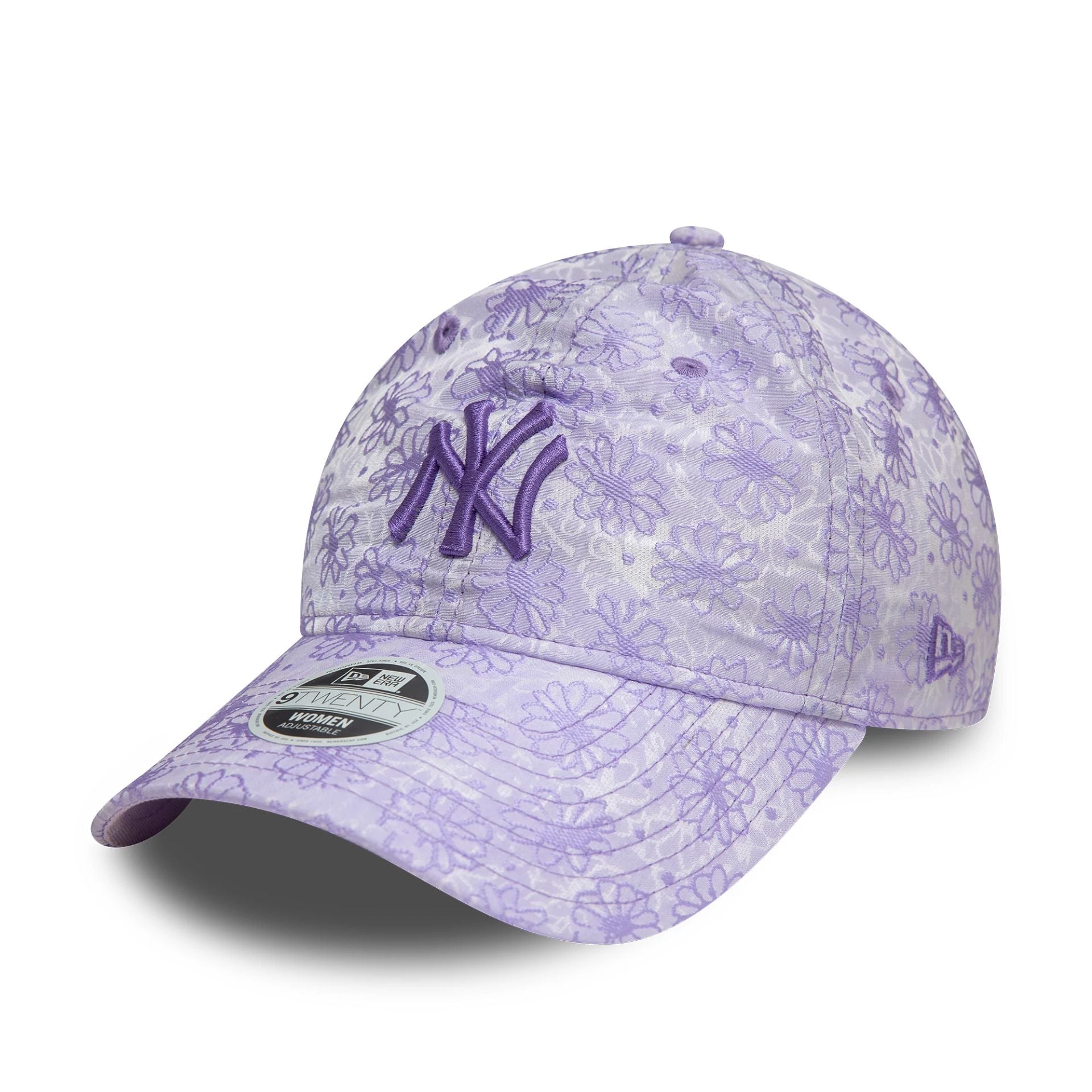 New York Yankees Womens Floral Light Purple 9TWENTY Adjustable Cap