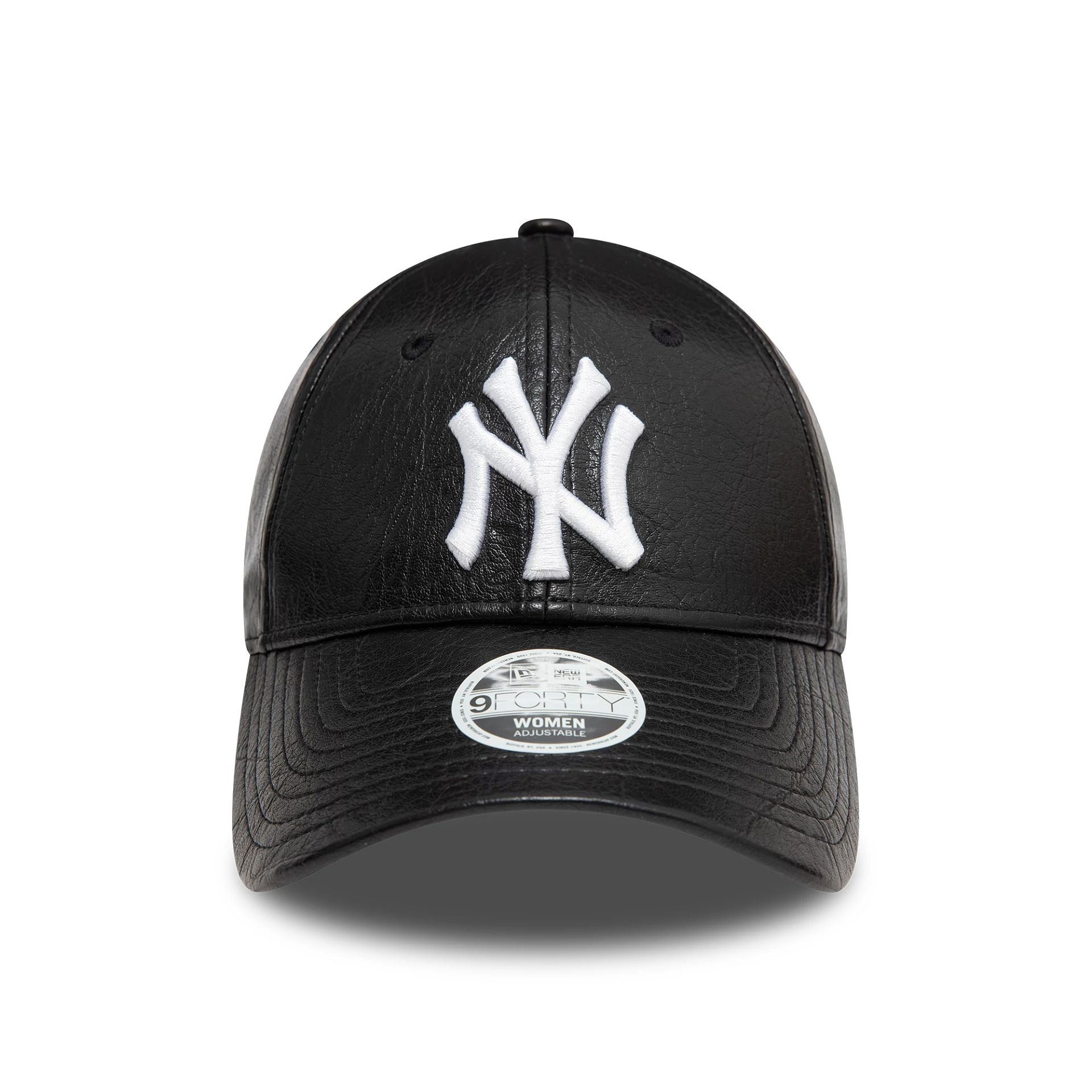 New York Yankees Womens PU Black 9FORTY Adjustable Cap