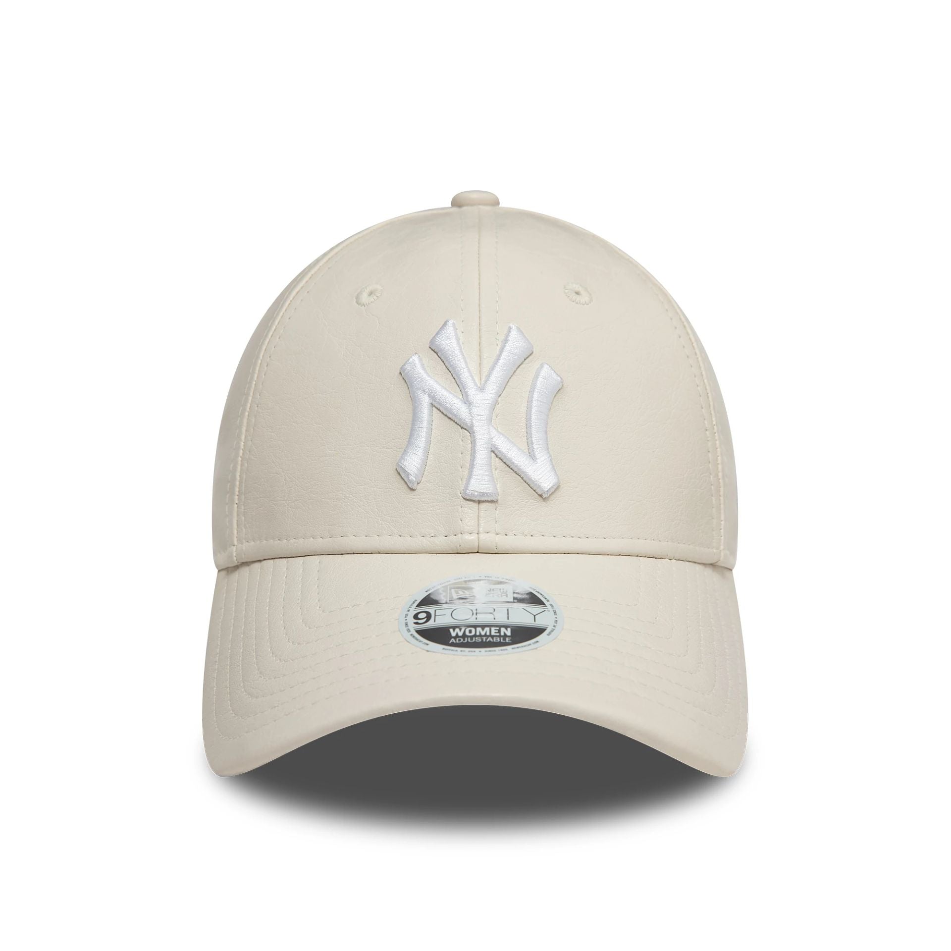 New York Yankees Womens PU Cream 9FORTY Adjustable Cap