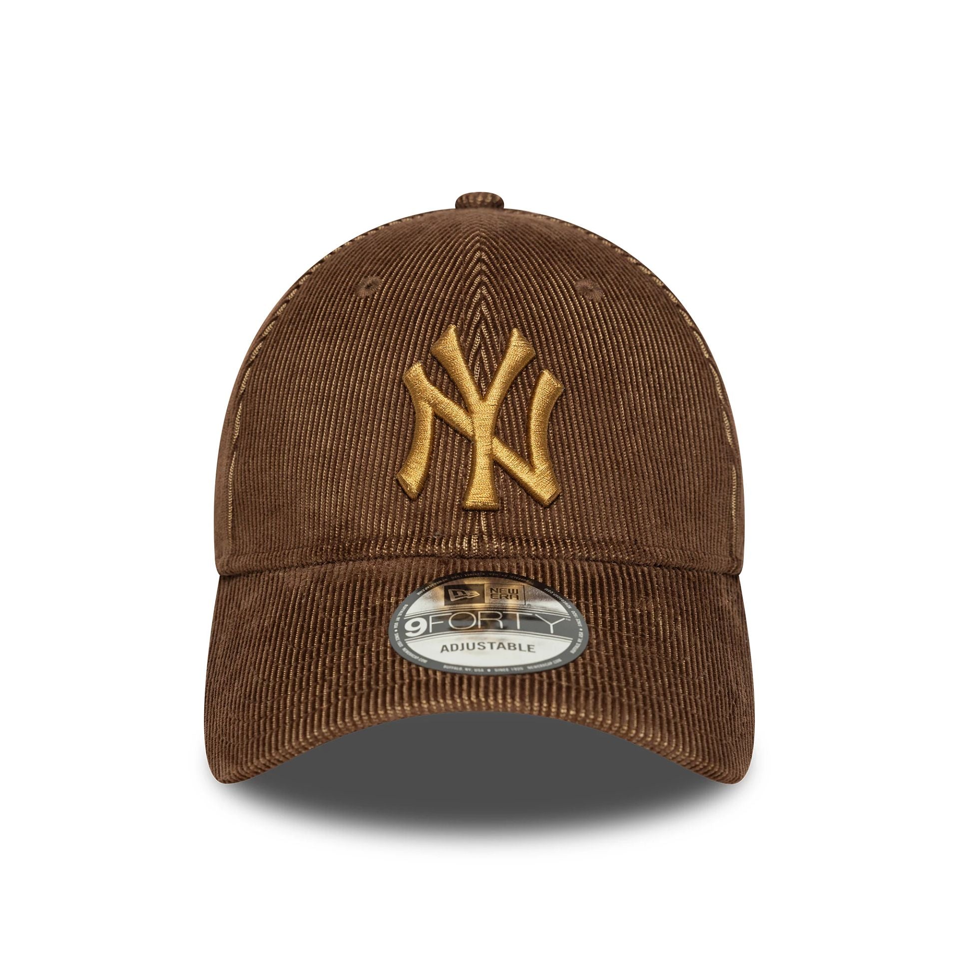 New York Yankees Two Tone Cord Dark Brown 9FORTY Adjustable Cap