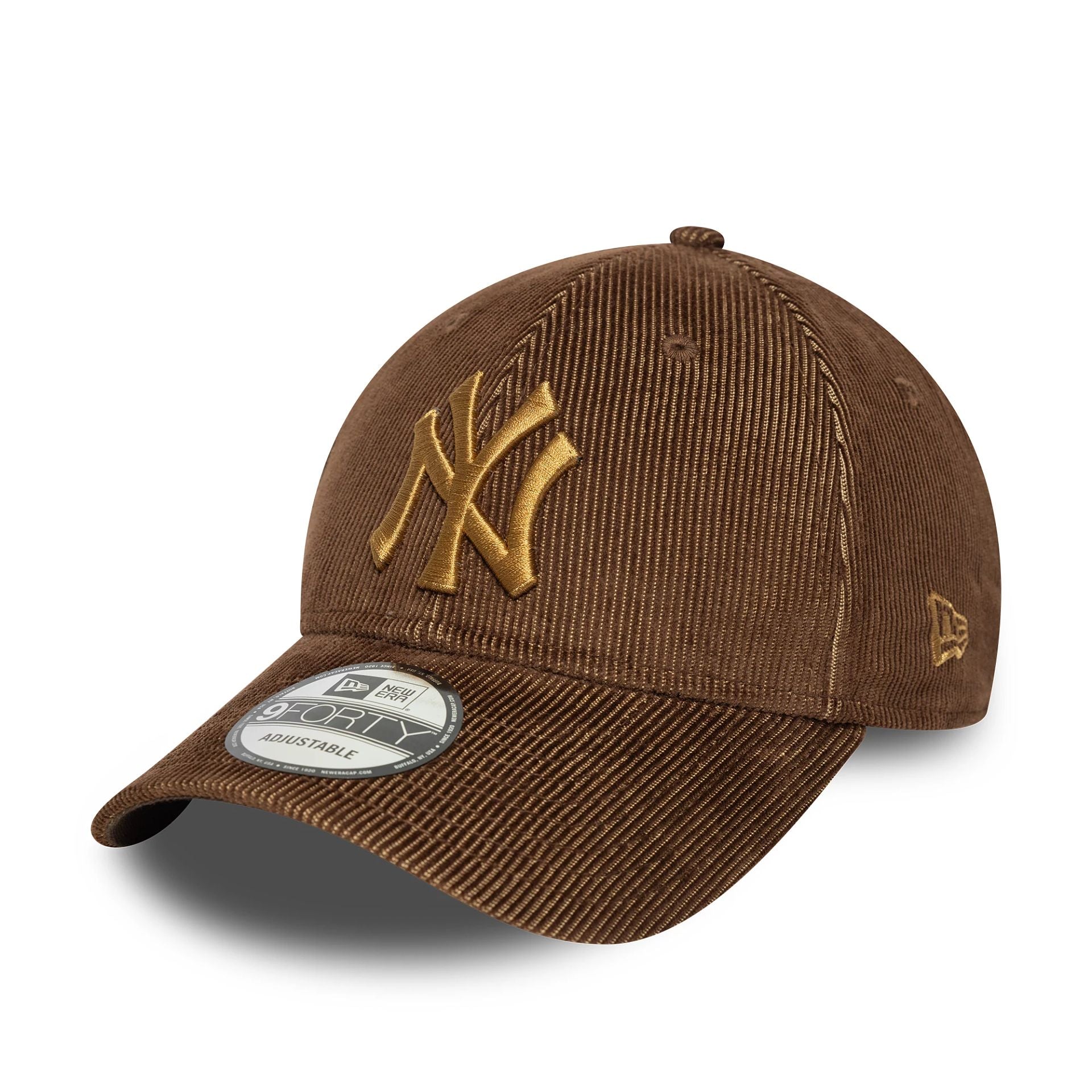 New York Yankees Two Tone Cord Dark Brown 9FORTY Adjustable Cap