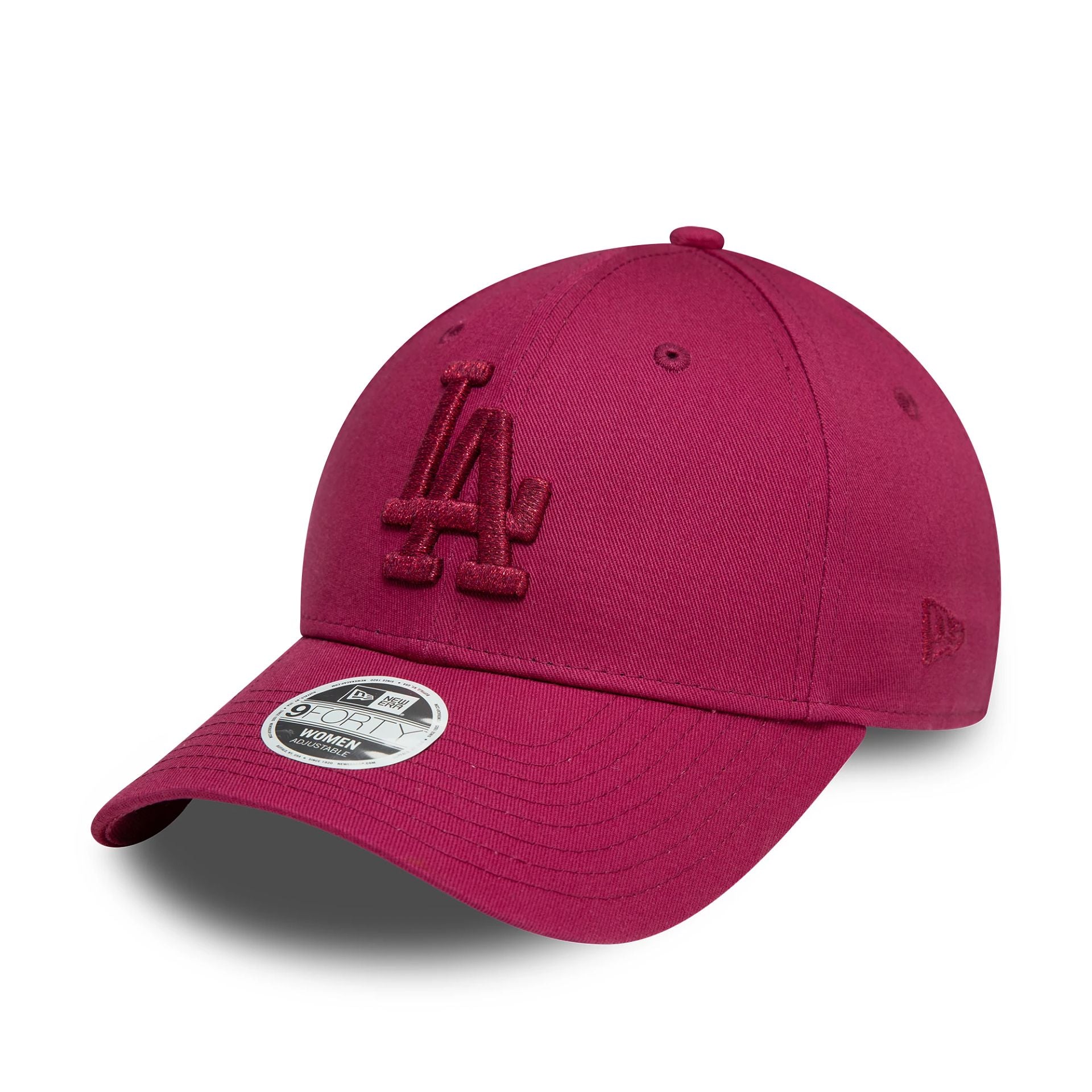 LA Dodgers Womens Metallic Dark Red 9FORTY Adjustable Cap