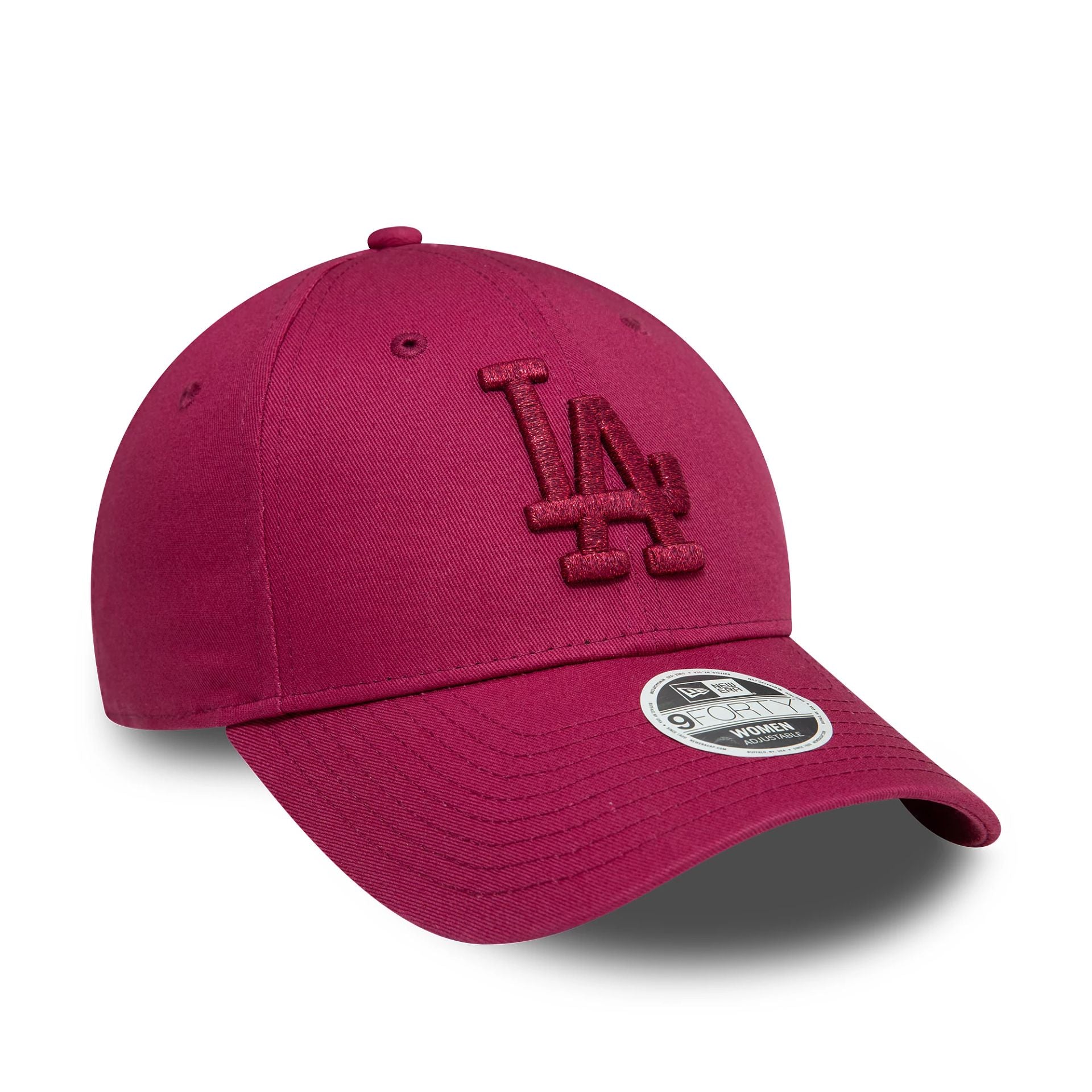 LA Dodgers Womens Metallic Dark Red 9FORTY Adjustable Cap