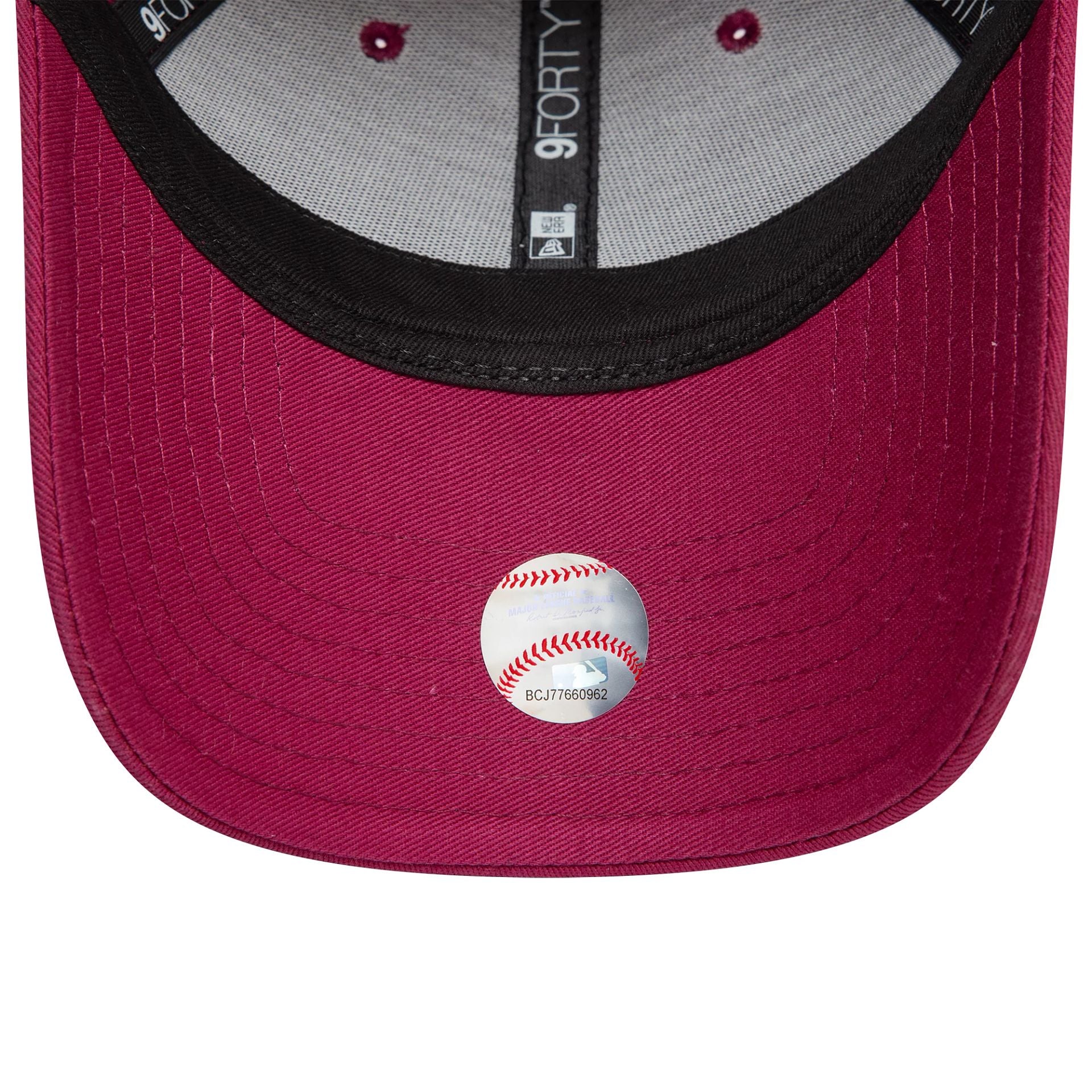 LA Dodgers Womens Metallic Dark Red 9FORTY Adjustable Cap