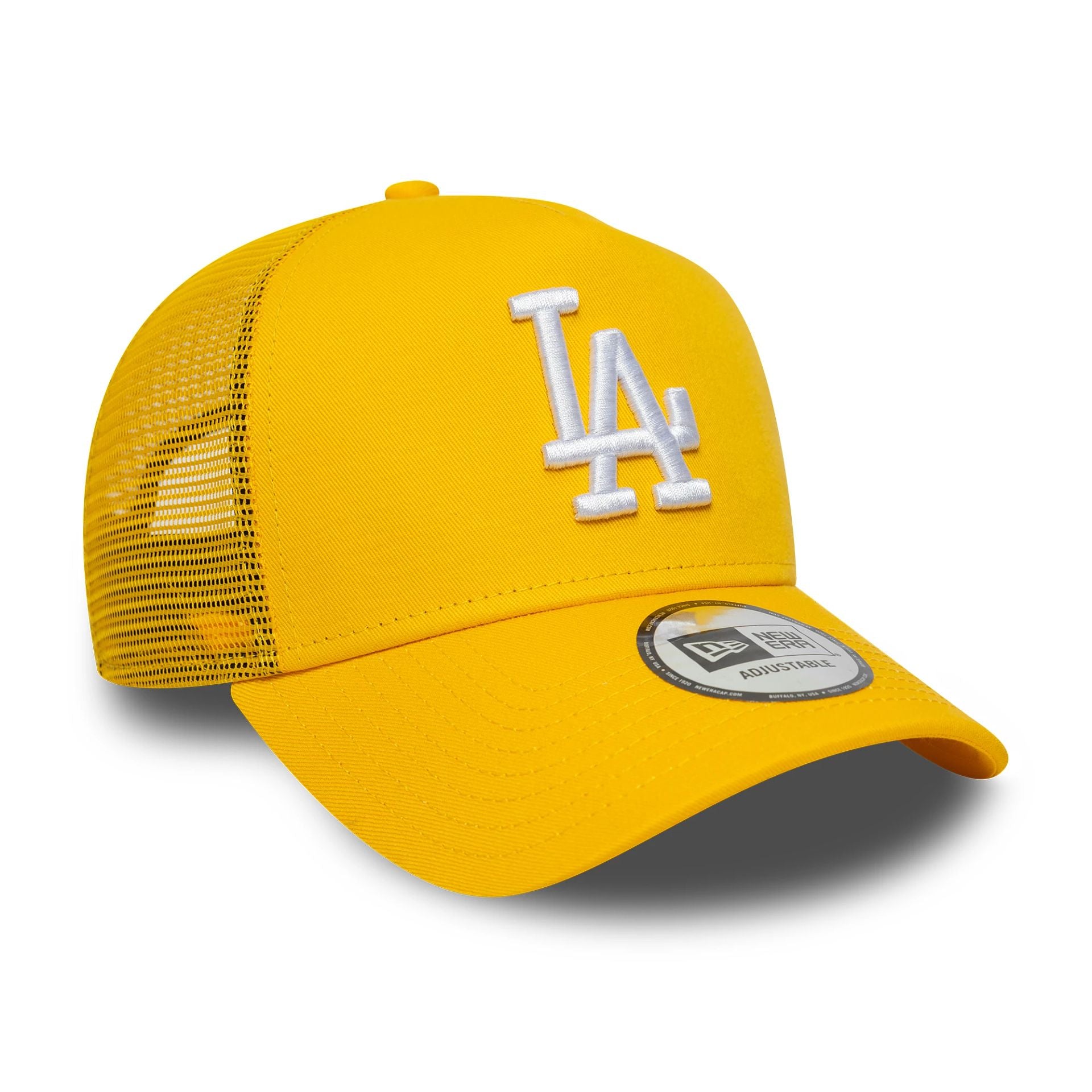 LA Dodgers MLB League Essential Yellow 9FORTY A-Frame Trucker Adjustable Cap