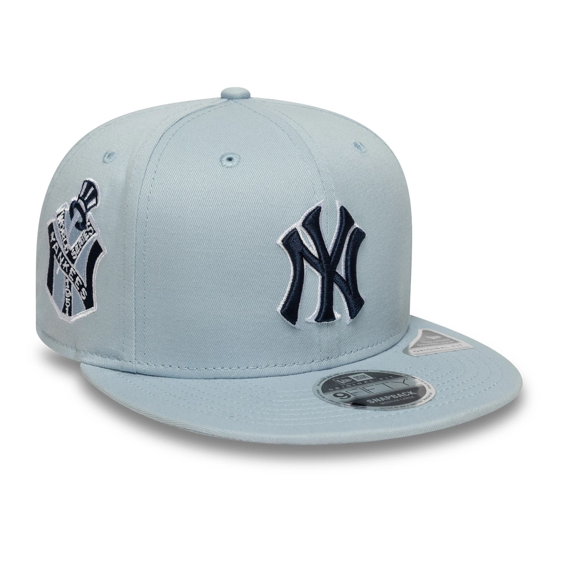 New York Yankees MLB World Series Pastel Blue 9FIFTY Original Fit Snap